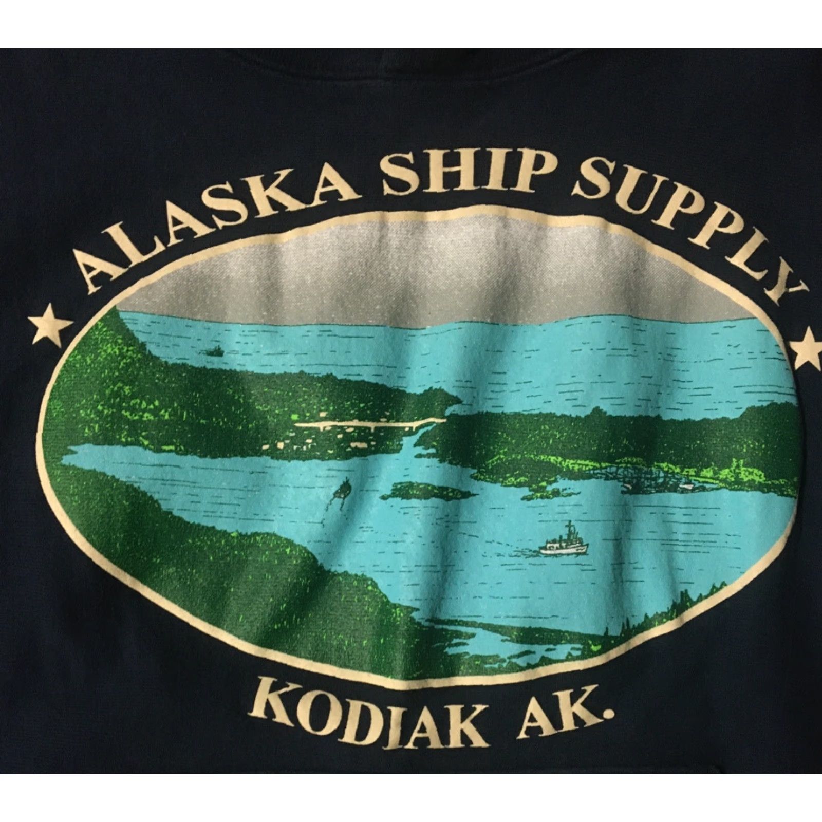 Champion VINTAGE Champion Alaska Ship Supply Reverse Weave Sweatshirt Hoodie S Blue Reversible Maritime 90s Mens Size US S / EU 44-46 / 1 - 2 Thumbnail