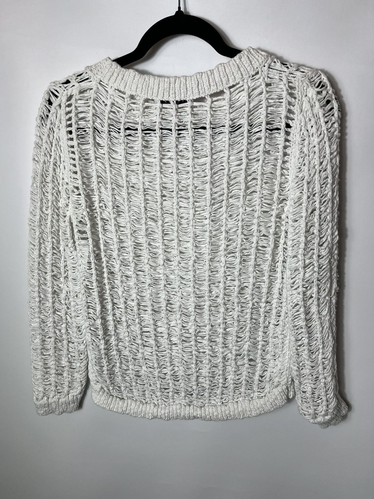 Sandro SANDRO PARIS E 14 SOURIRE OPEN KNIT WEAVE SWEATER Size XS / US 0-2 / IT 36-38 - 7 Thumbnail