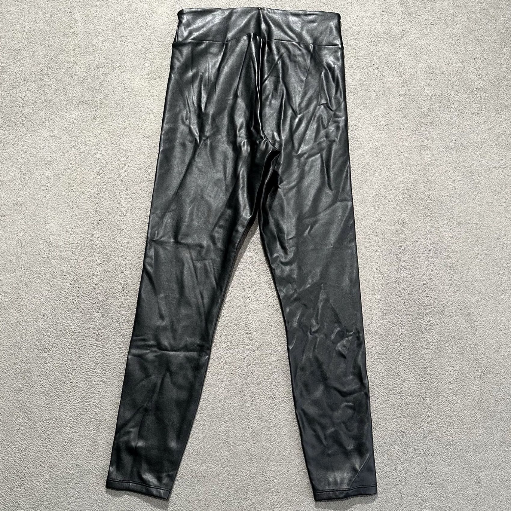Abercrombie & Fitch Abercrombie & Fitch Leggings Womens Black Small Faux Leather Skinny EUC Size 28" / US 6 / IT 42 - 2 Thumbnail