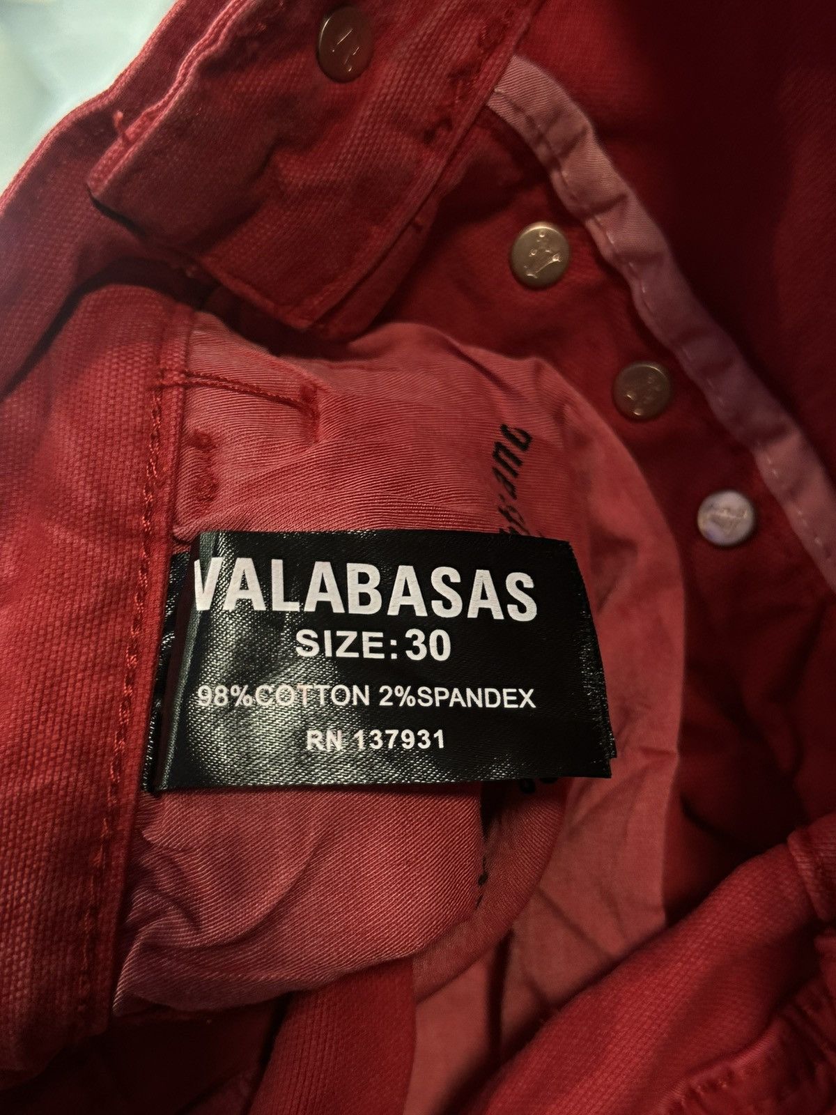 Valabasas Valabasas Red Paint Splatter Jeans size 30 Size US 30 / EU 46 - 4 Thumbnail