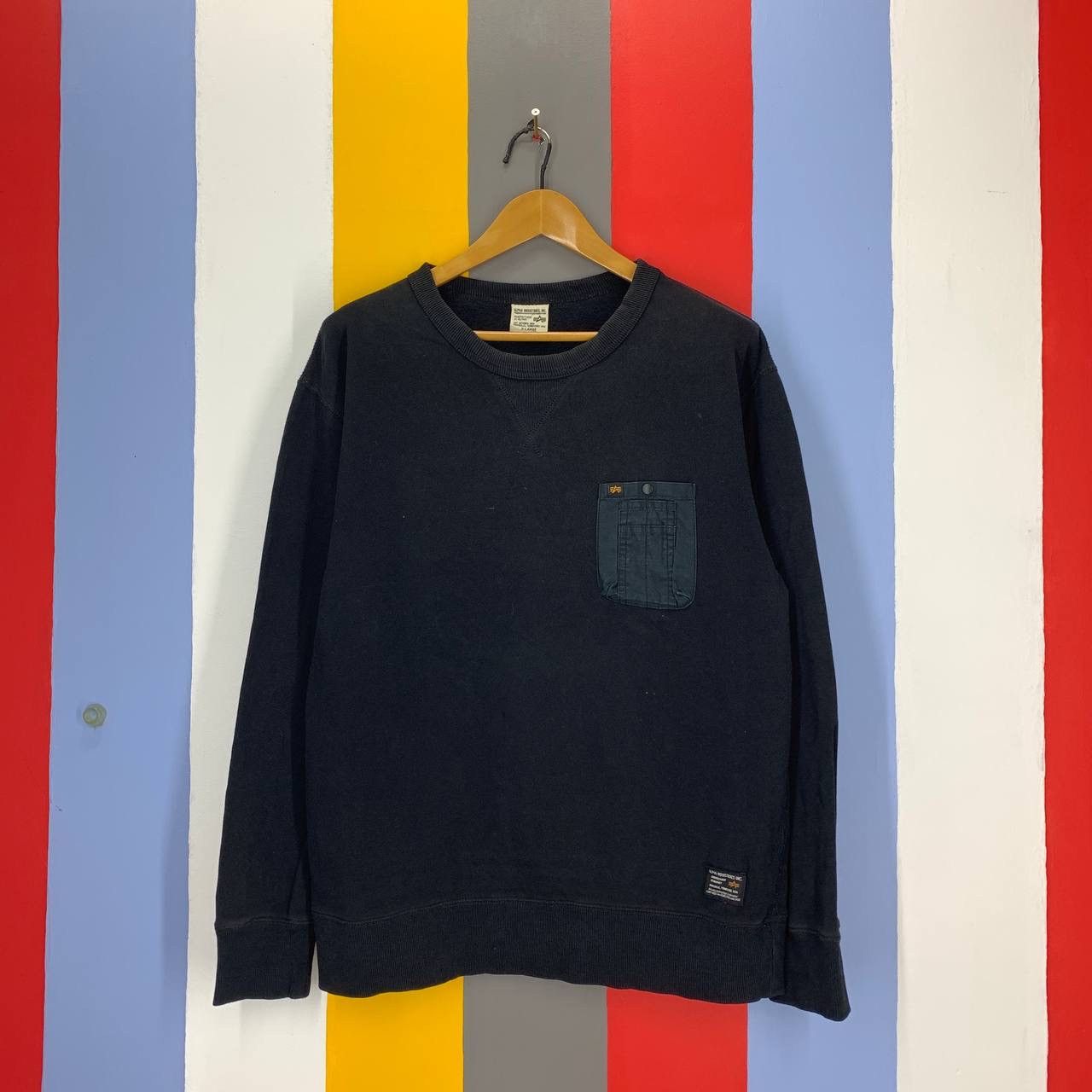 Alpha Industries ALPHA INDUSTRIES Crew Neck Sweatshirt #2137/18 Size US L / EU 52-54 / 3 - 1 Thumbnail