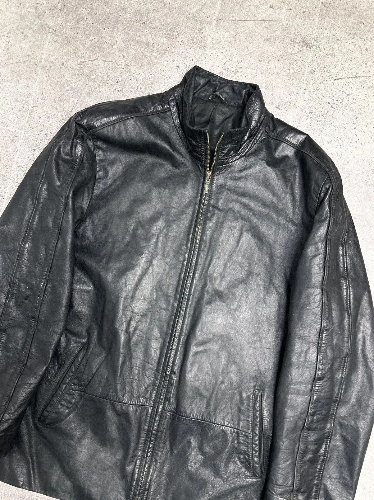 Diesel Vintage Leather Jacket Diesel Style Avantgarde IfSixWasNine Size US M / EU 48-50 / 2 - 4 Thumbnail