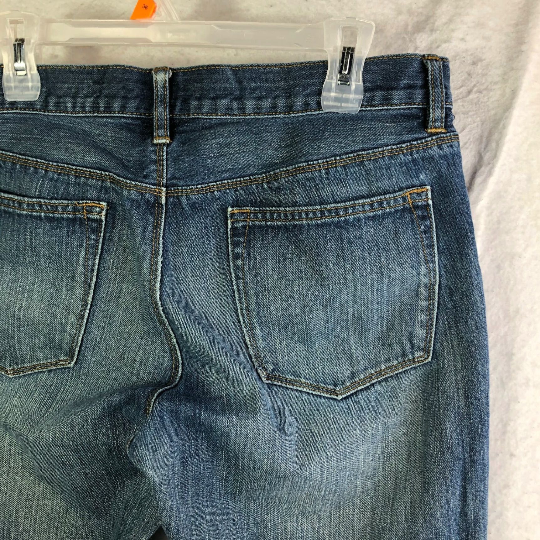 Gap Gap 1969 Jeans Men 34x32 Mid Rise Straight Blue Denim Casual Regular Rise Jeans Mens Size US 34 / EU 50 - 6 Thumbnail