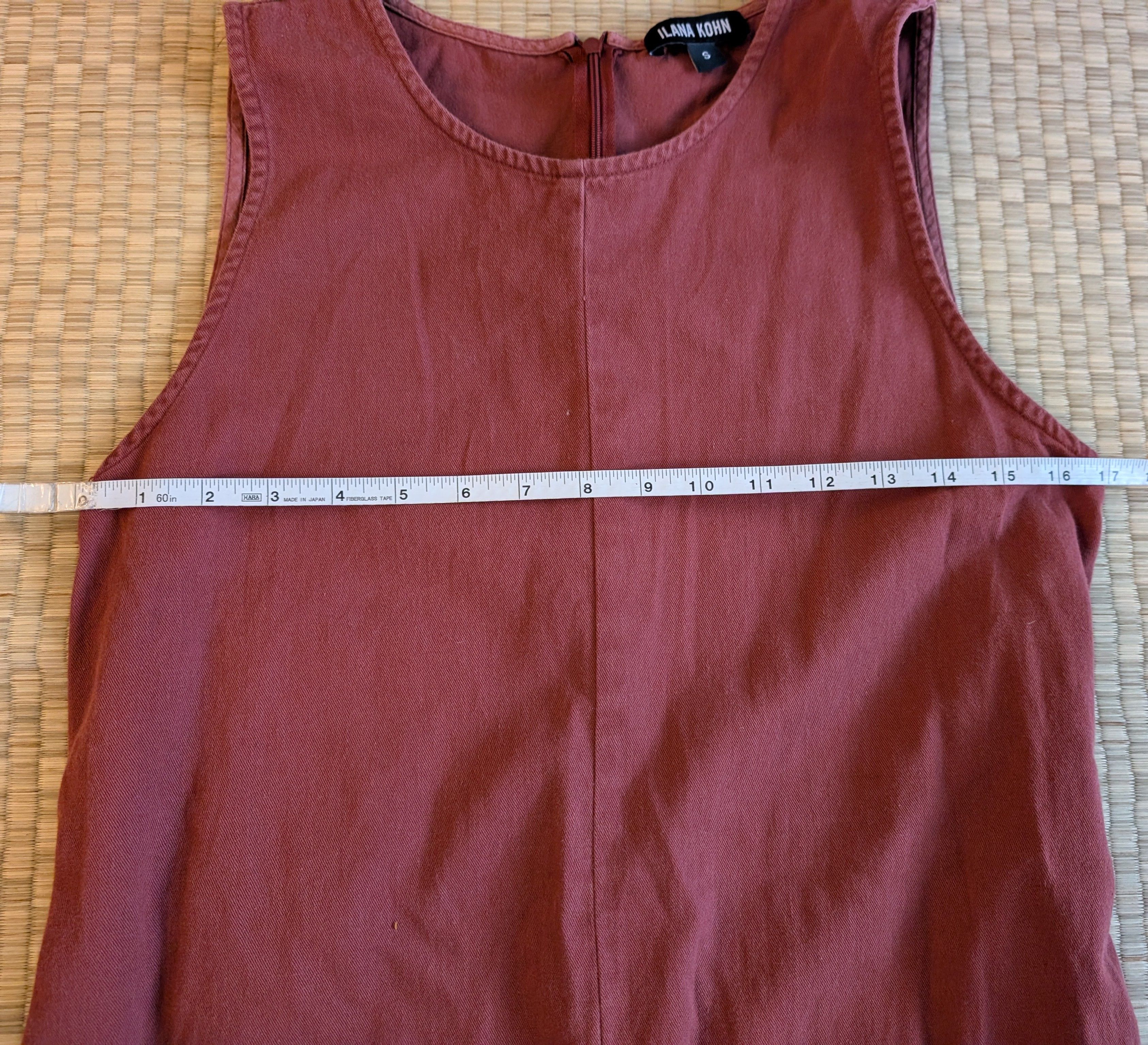 Ilana Kohn Ilana Kohn Milo Jumpsuit Muted Red 100% Cotton Made in USA Size 34" / US 12 / IT 48 - 5 Thumbnail