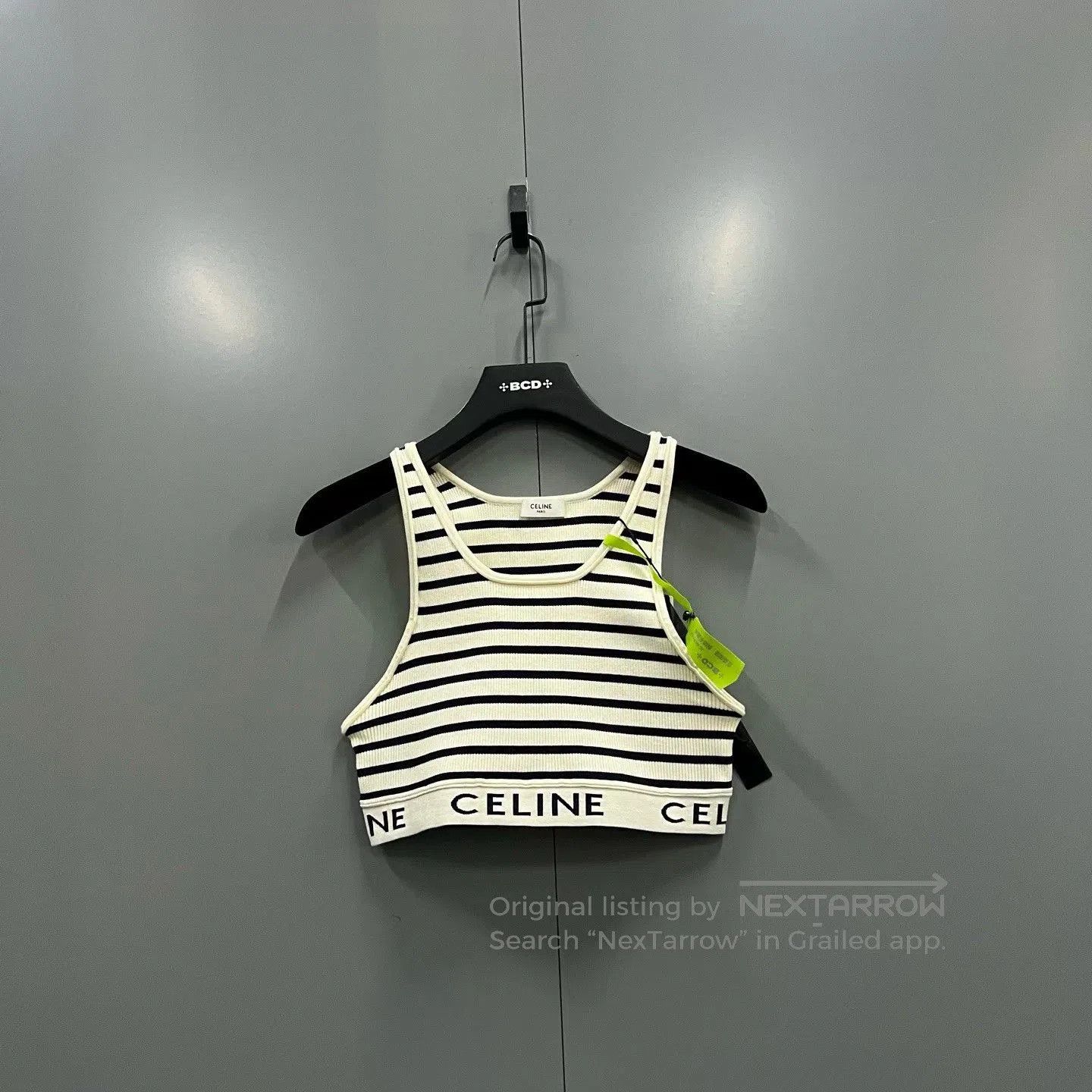 Celine celine logo striped vest in excellent condition. Size M / US 6-8 / IT 42-44 - 1 Thumbnail