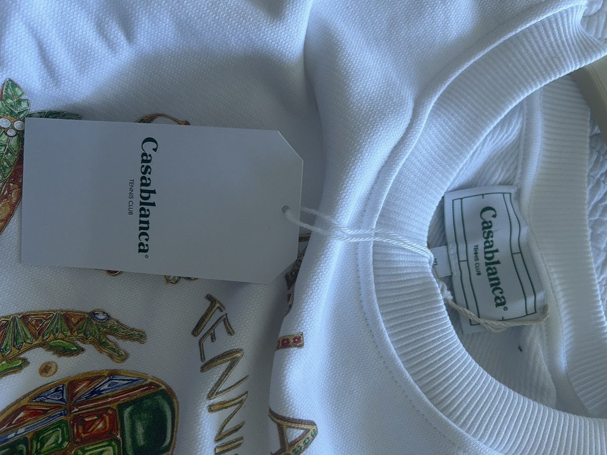 Casablanca Casablanca Joyaux D'Afrique tennis club sweater italy 🇮🇹🎾🏓 Size US XL / EU 56 / 4 - 3 Thumbnail
