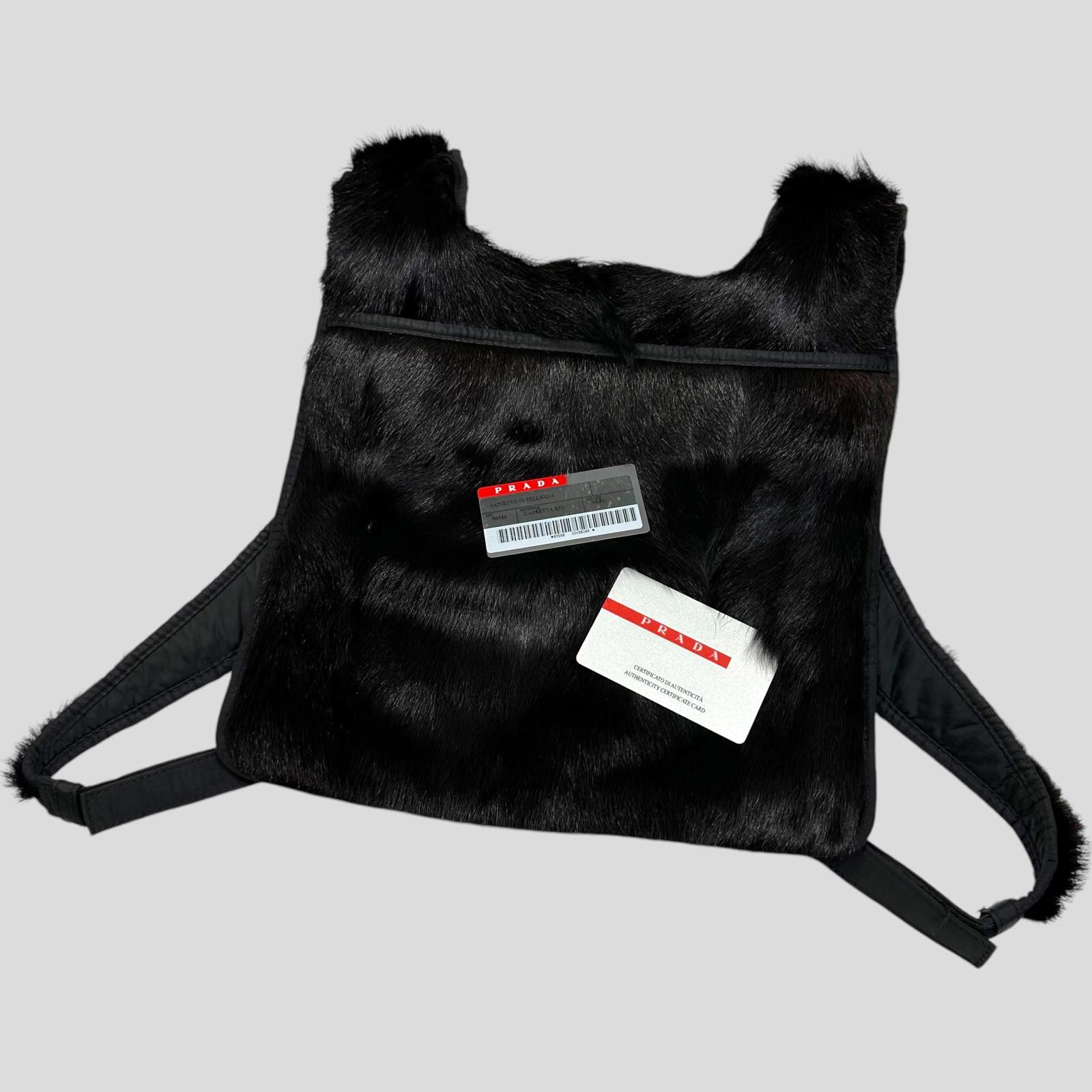 Prada Prada Sport 1999 Goat Fur Reversible Chest Rig / Backpack Size ONE SIZE - 1 Thumbnail