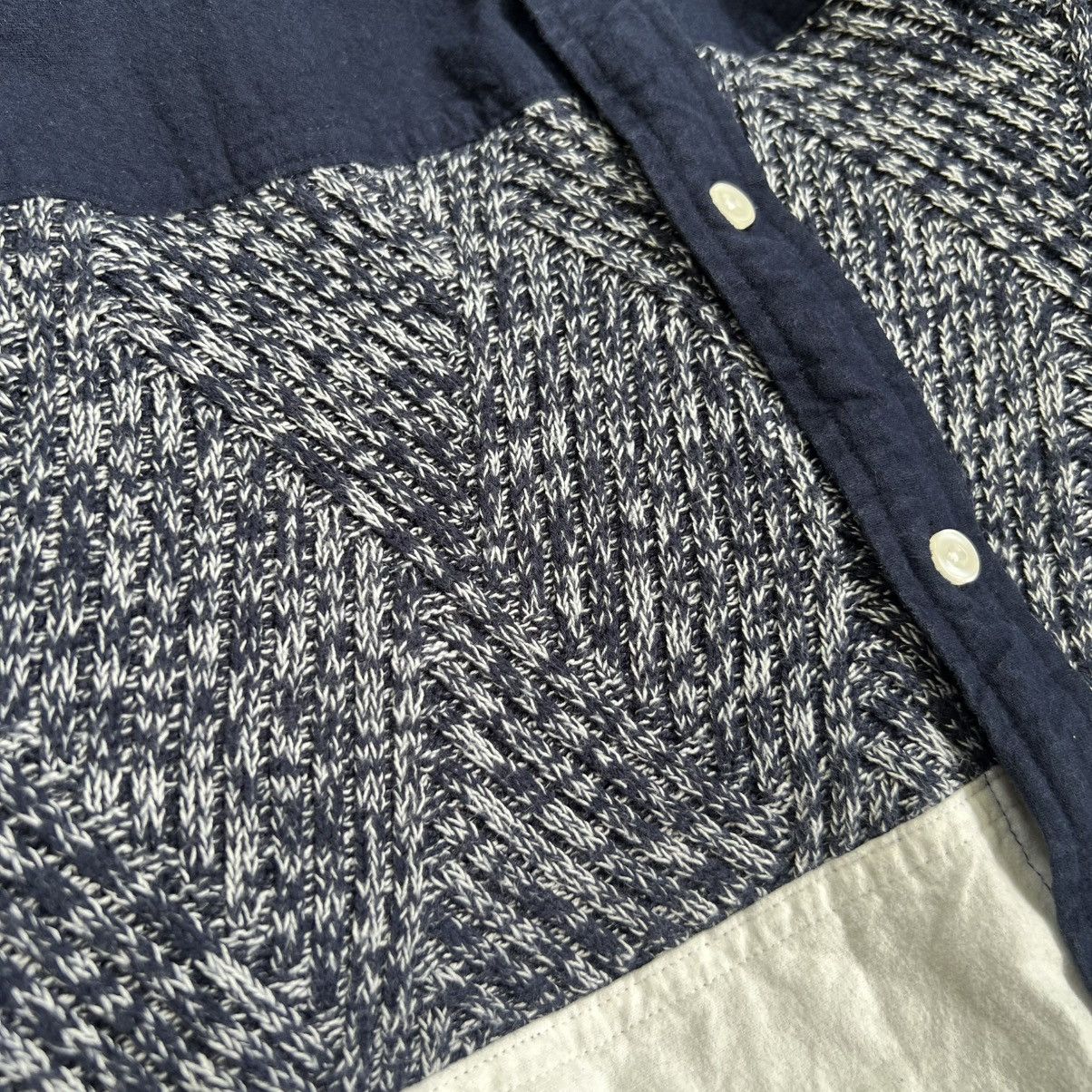 Beams Plus Beams Heart 3 Tone Knit Long Sleeve Shirt Size US L / EU 52-54 / 3 - 3 Thumbnail
