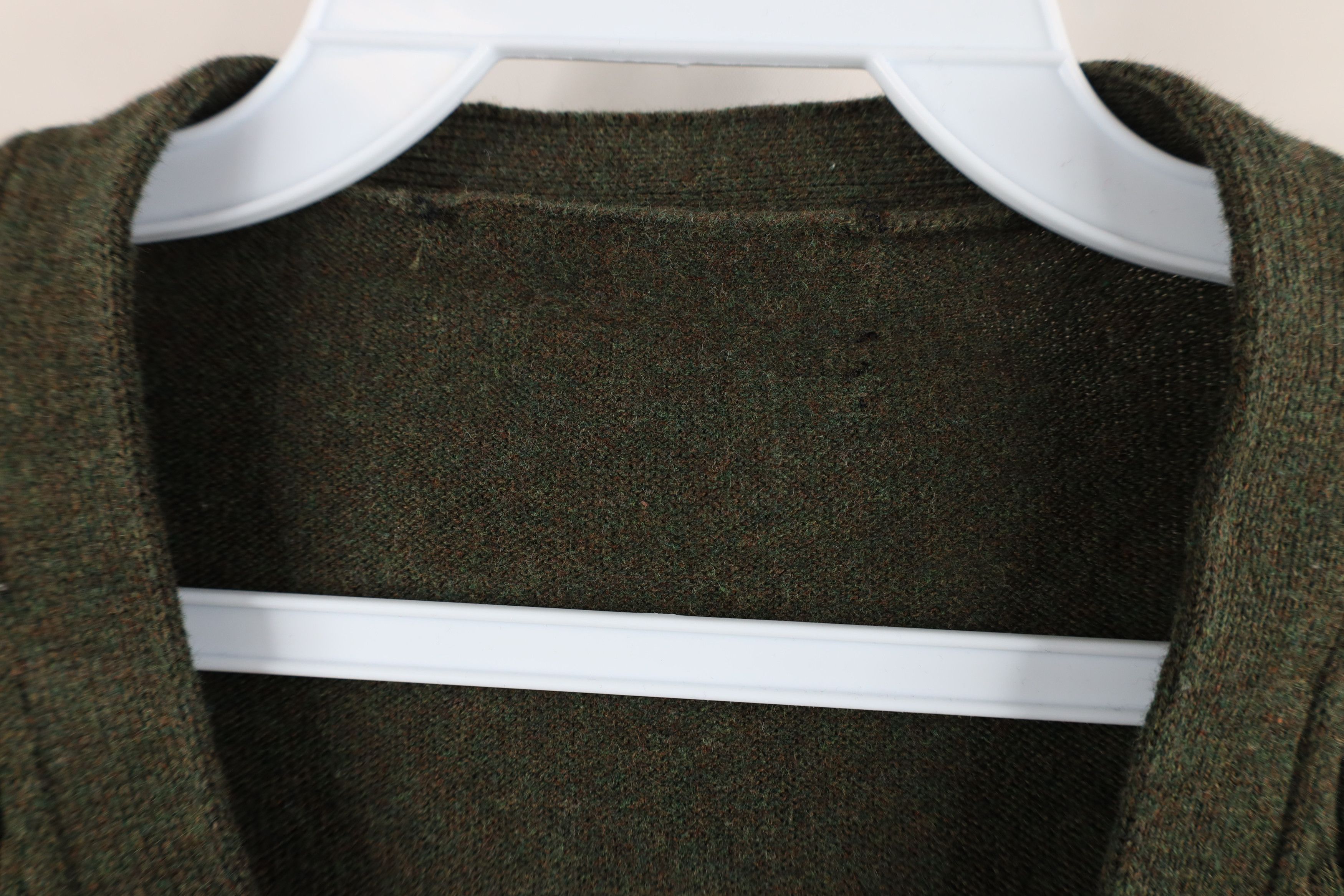 Vintage Vintage 90s Streetwear Blend Cable Knit Sweater Vest Green Size US XL / EU 56 / 4 - 5 Thumbnail