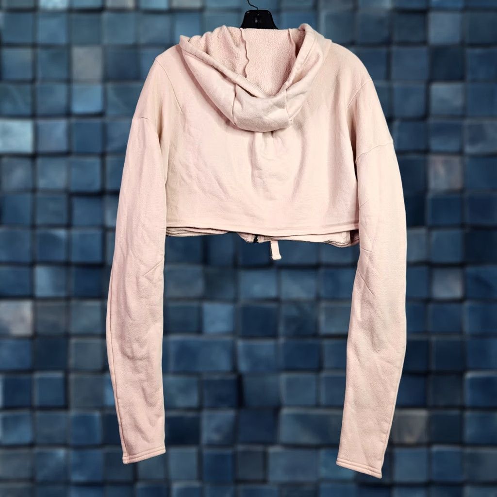 Alo ALO Yoga Hoodie Women's S Pink Cropped Zip Fleece Sweatshirt Cardigan Casual Sleeve Crew Neck Regular Size Type: Regular, Brand: ALO Size S / US 4 / IT 40 - 1 Thumbnail