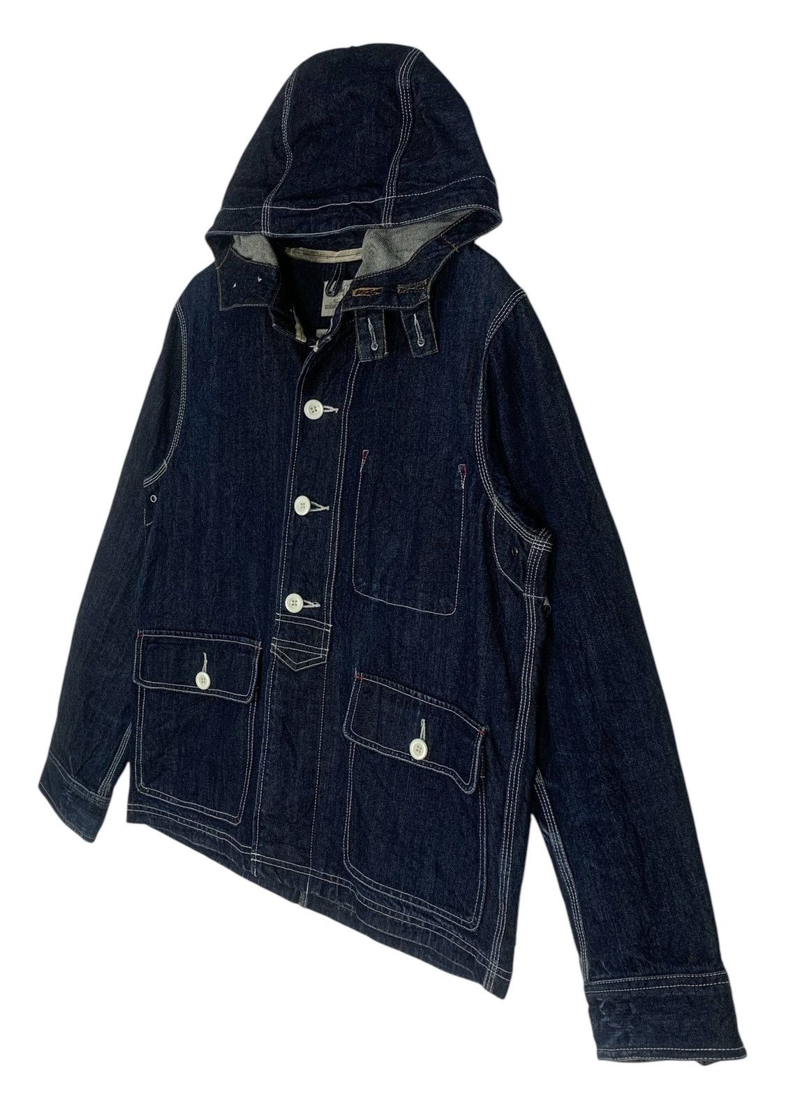 Japanese Brand Back Number JapaneseBrand Designer StreetWear Denim Jacket Size US M / EU 48-50 / 2 - 7 Thumbnail