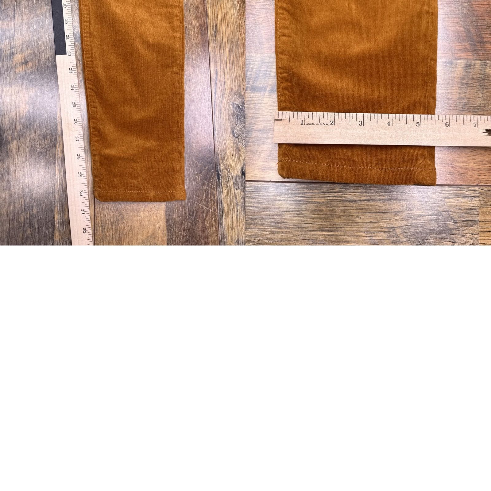 Vintage Cabi Corduroy Pants Womens 6 Brown Mid Rise Stretch Skinny - Slim Fit Size 28" / US 6 / IT 42 - 9 Thumbnail