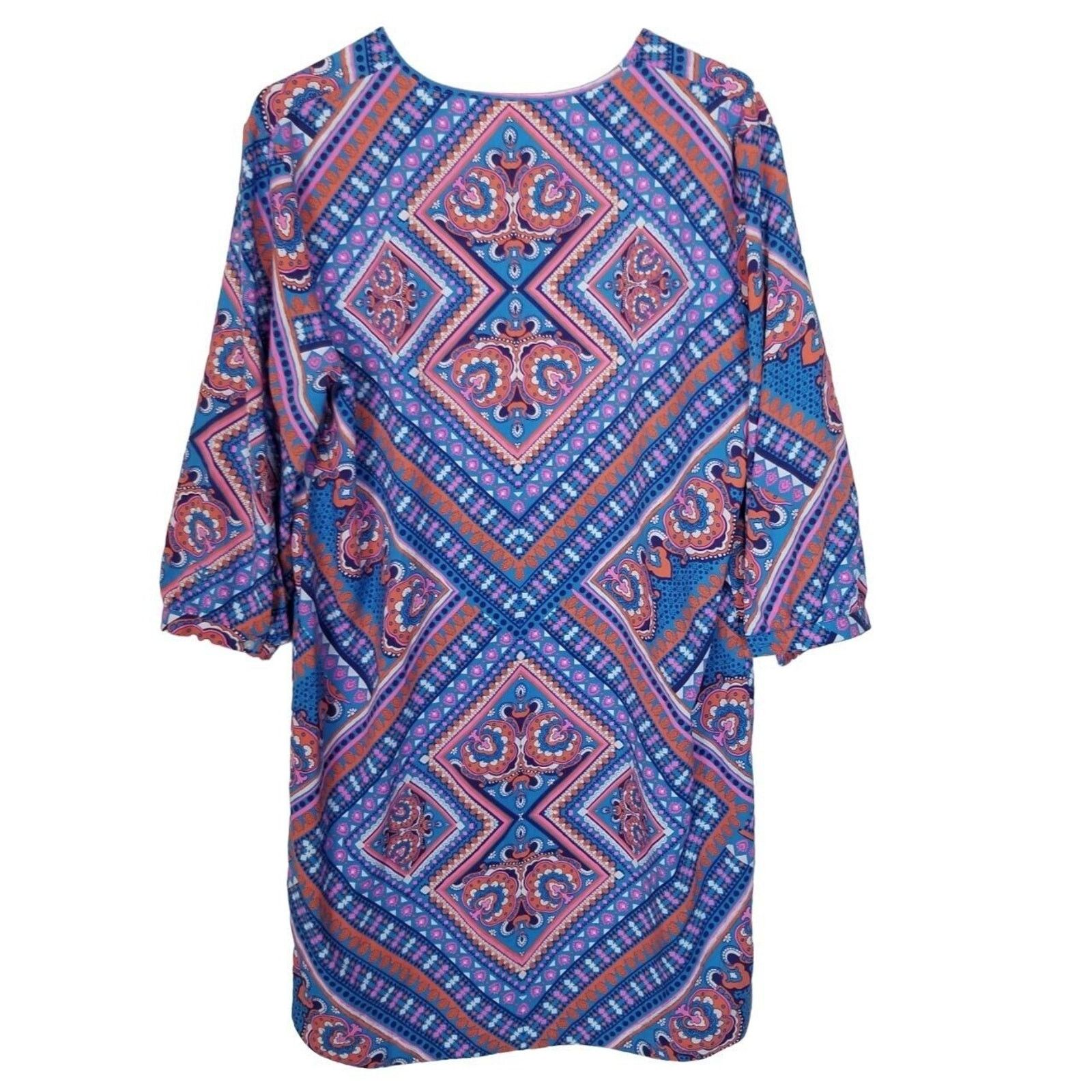 Cool Shirtz Coolibar Womens Geometric Oceanside UPF 50+ Sun Dress Swim Size M / US 6-8 / IT 42-44 - 9 Thumbnail