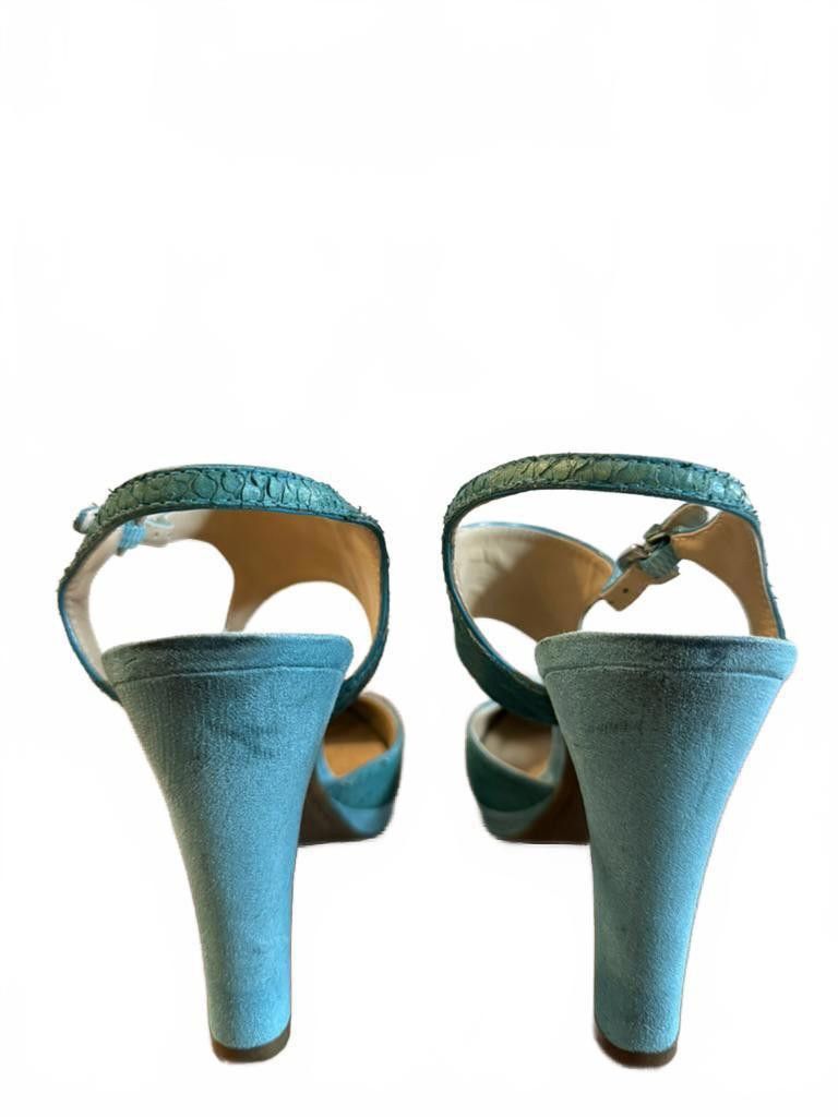 Geox Patented Respira Sandals-Teal Size US 10 / IT 40 - 4 Thumbnail