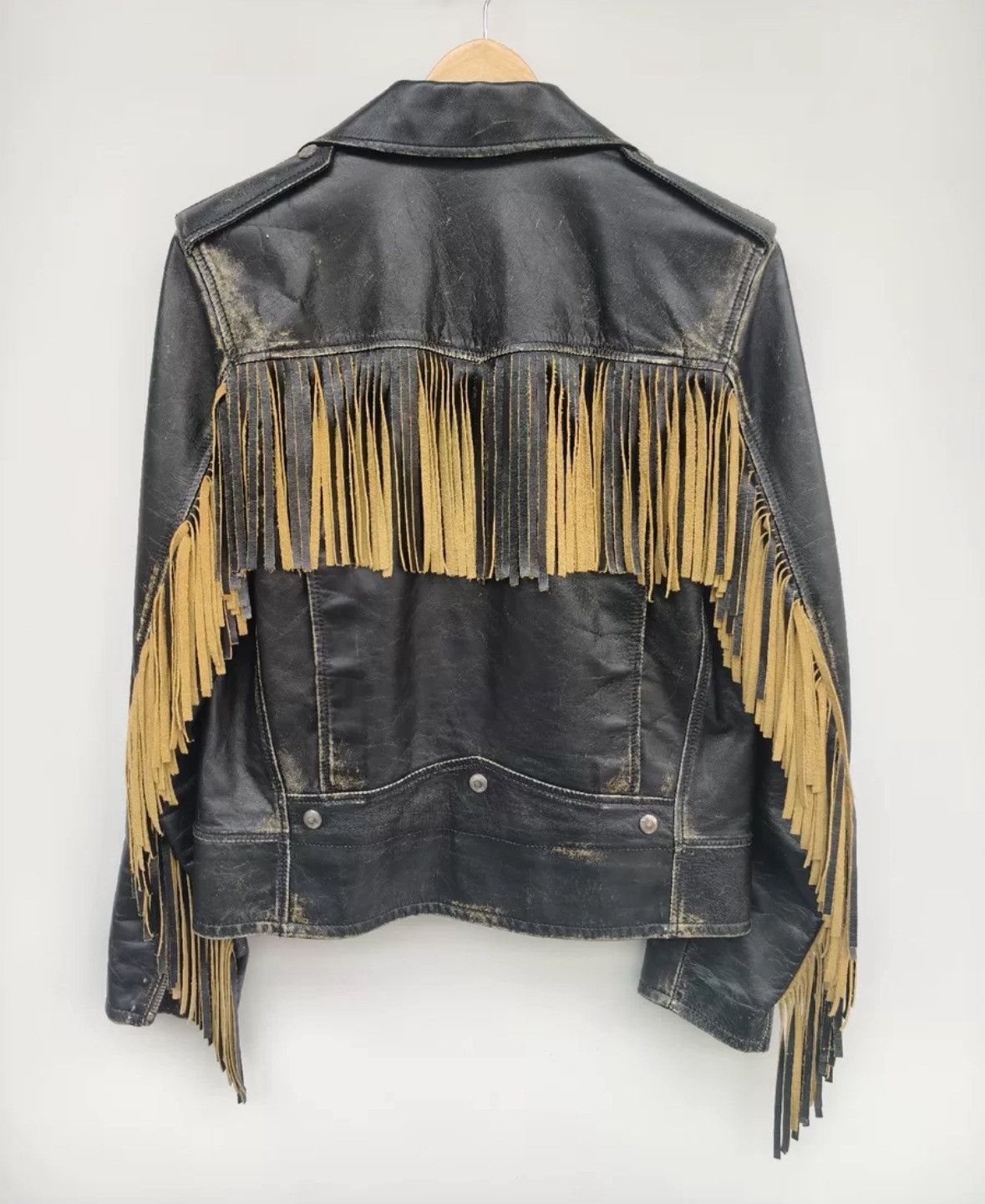 Saint Laurent Paris Saint Laurent 2016 Fringe Leather Jacket-2506 Size US S / EU 44-46 / 1 - 2 Thumbnail