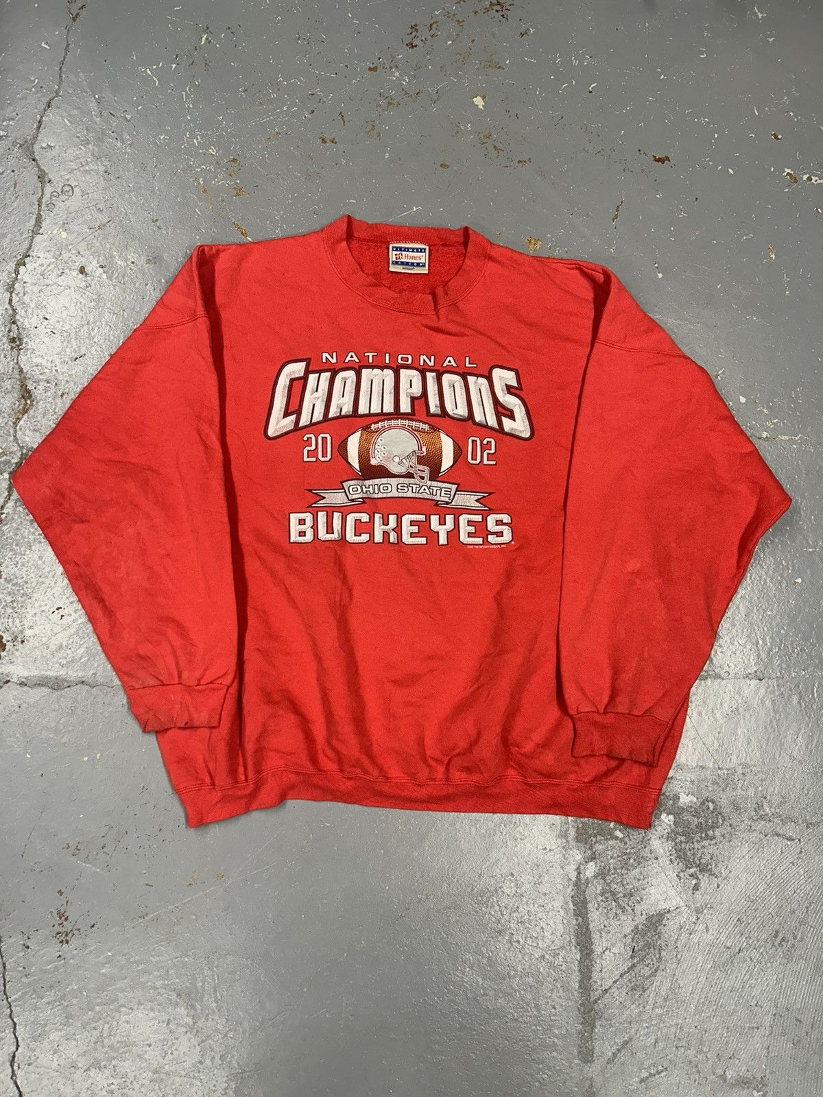 Vintage Crazy Vintage Y2K Red Ohio State Pullover Crewneck Sweater Size US XXL / EU 58 / 5 - 1 Thumbnail