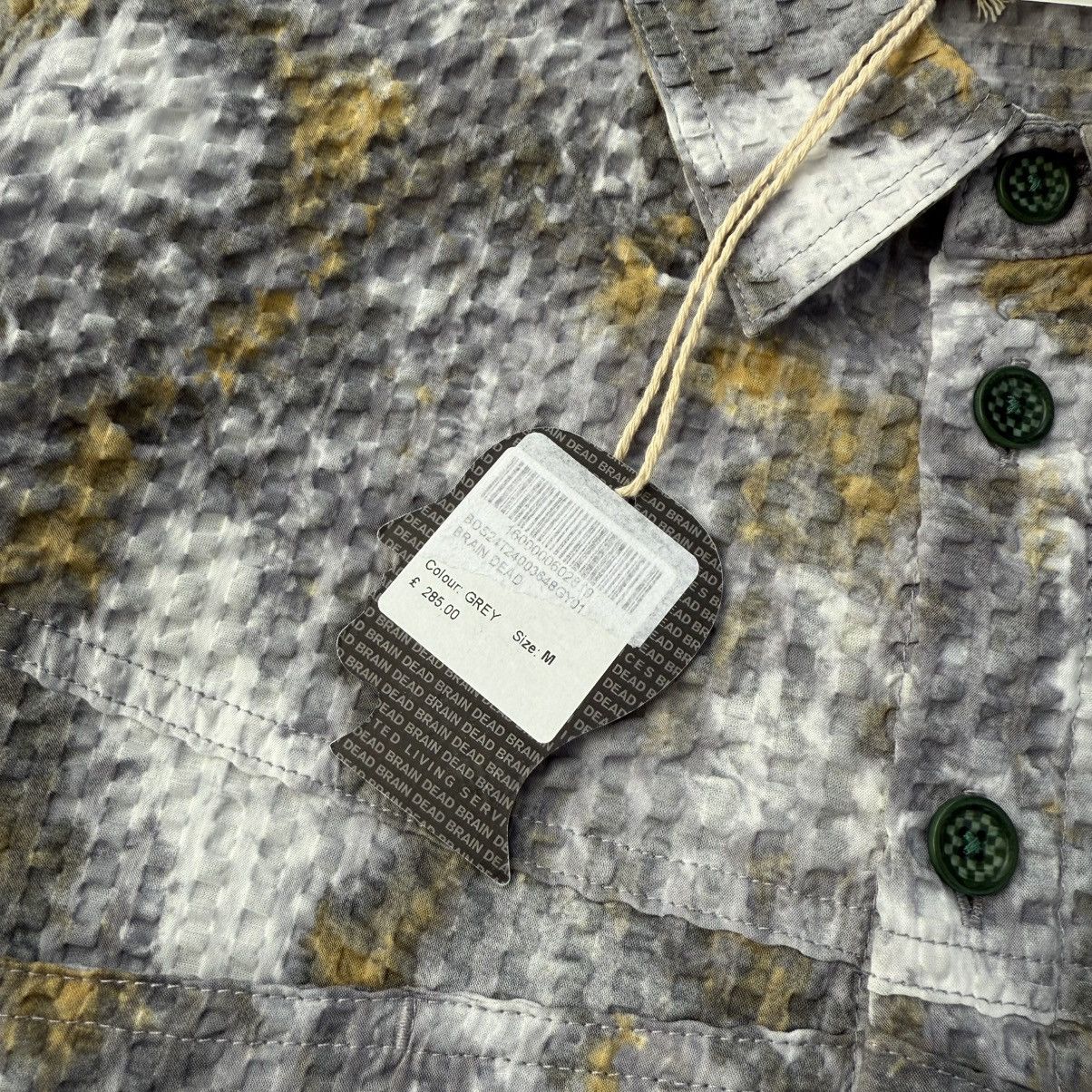 Brain Dead Brain Dead Distored Heat Long Sleeve Grey Button Up Shirt Size US M / EU 48-50 / 2 - 6 Thumbnail