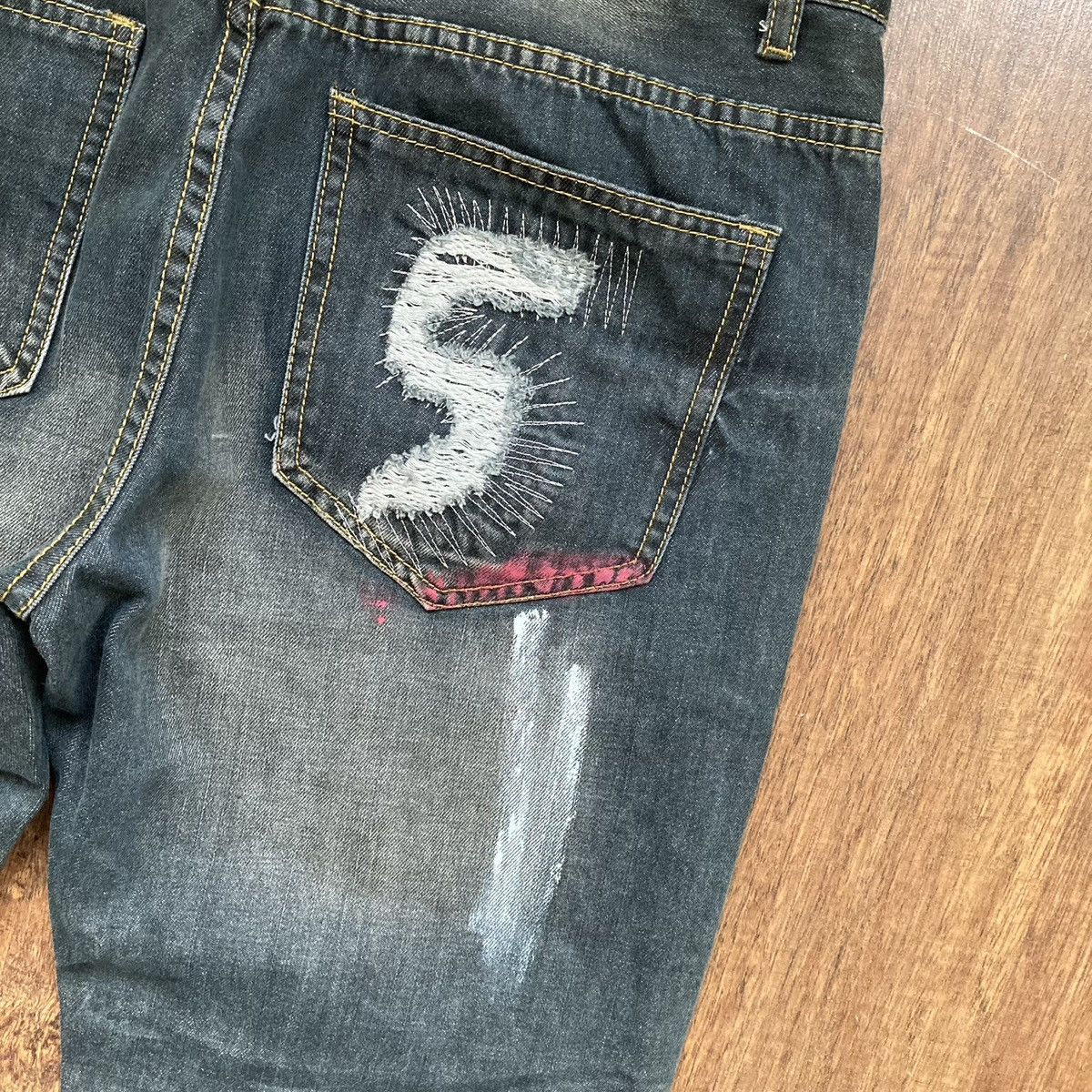 Vintage Y2k Jeans Denim Acne Style Distressed Size US 34 / EU 50 - 5 Thumbnail