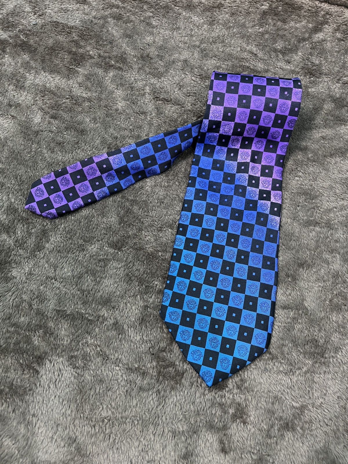 Versace Gianni Versace Monogram Made in Italy Silk Necktie Size ONE SIZE - 1 Thumbnail