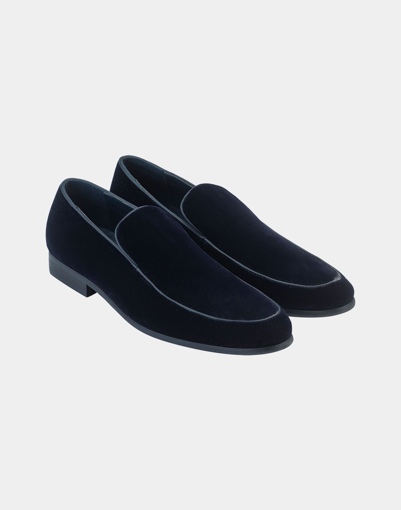 Ermenegildo Zegna os11x0226 Velvet Tuxedo Loafers in Blue Size US 9.5 / EU 42-43 - 3 Thumbnail