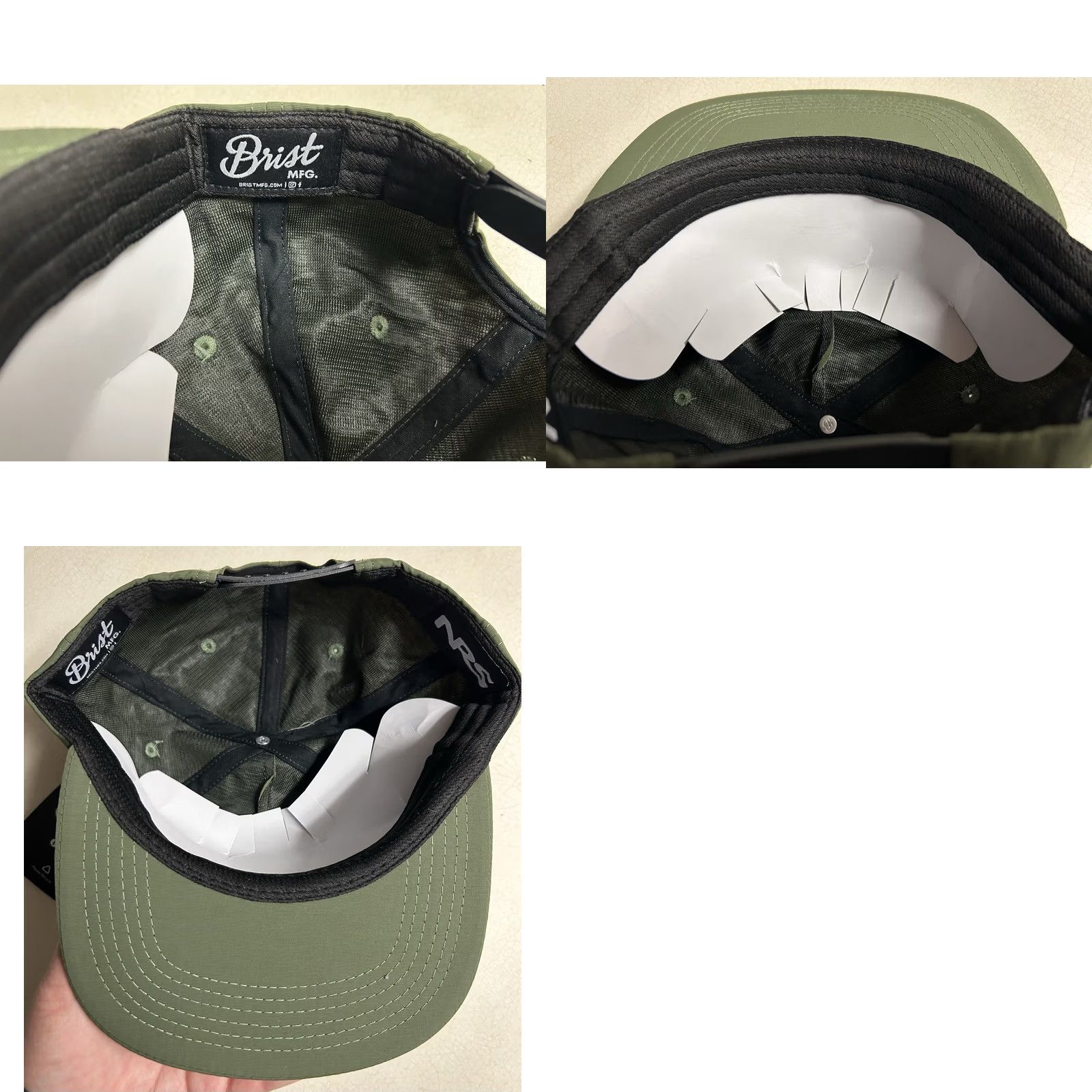 Vintage NWT Brist NRS Fly Fishing Rafting Snapback Hat One Size Green USA Size ONE SIZE - 8 Thumbnail