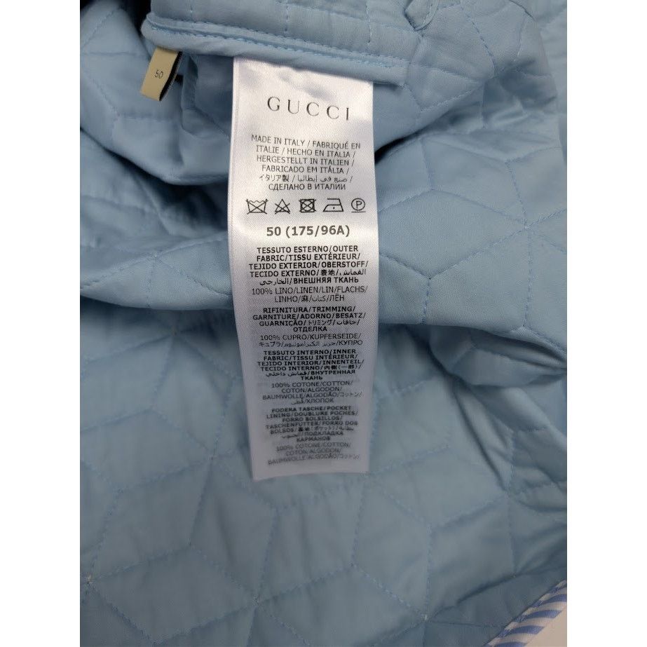 Gucci o1rshd1 Flowers On Linen Jacket in Ivory/Red Size US M / EU 48-50 / 2 - 17 Thumbnail