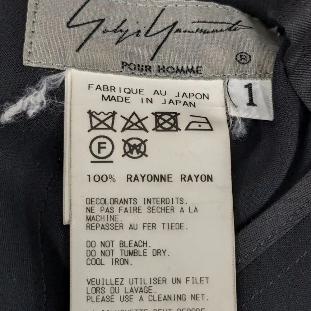 Yohji Yamamoto YOHJI YAMAMOTO/HW-P49-204 Rayon Crow Pants Size US 30 / EU 46 - 7 Thumbnail