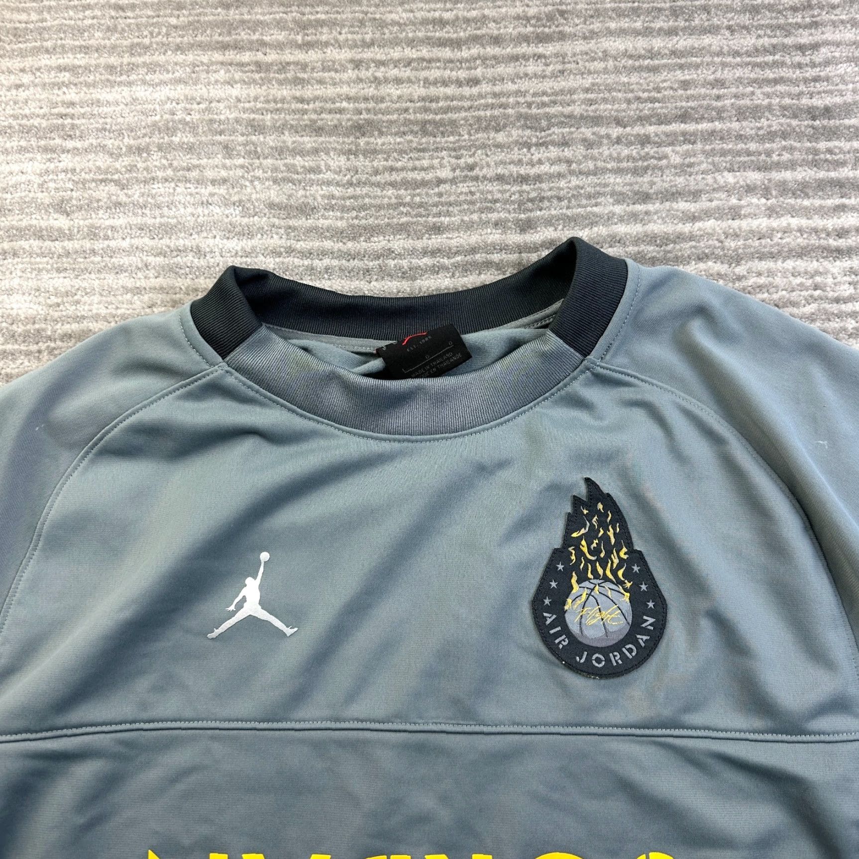 Jordan Brand Jordan Shirt Mens Large Gray AJ4 Legacy Retro Sneakerhead 4 Size US L / EU 52-54 / 3 - 3 Thumbnail