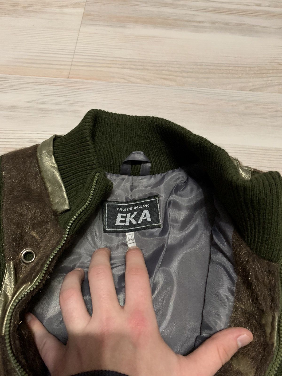 If Six Was Nine × Vintage Avantgarde bomber jacket with mini fur Size M / US 6-8 / IT 42-44 - 7 Thumbnail