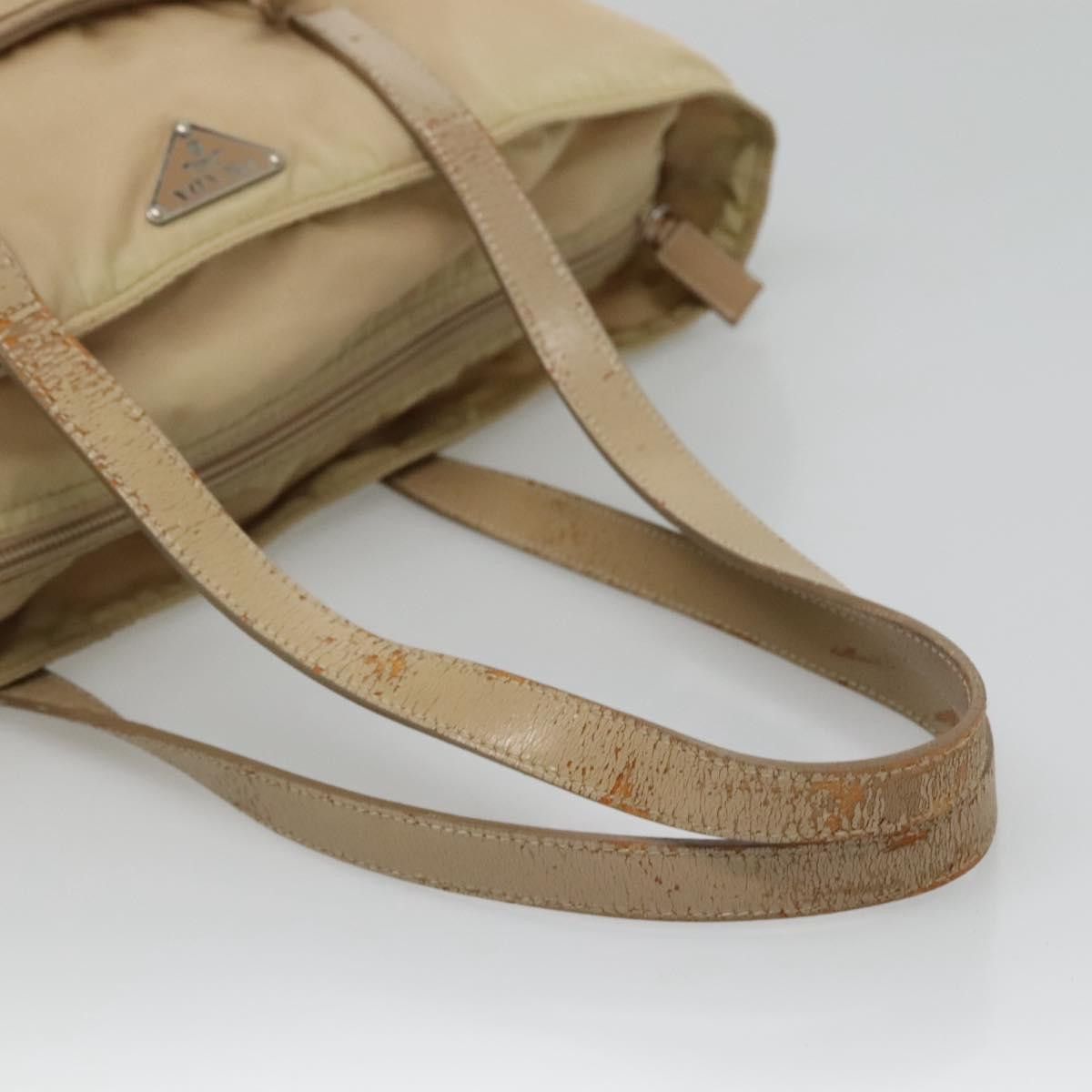 Prada PRADA Tote Bag Nylon Beige Silver Size ONE SIZE - 7 Thumbnail