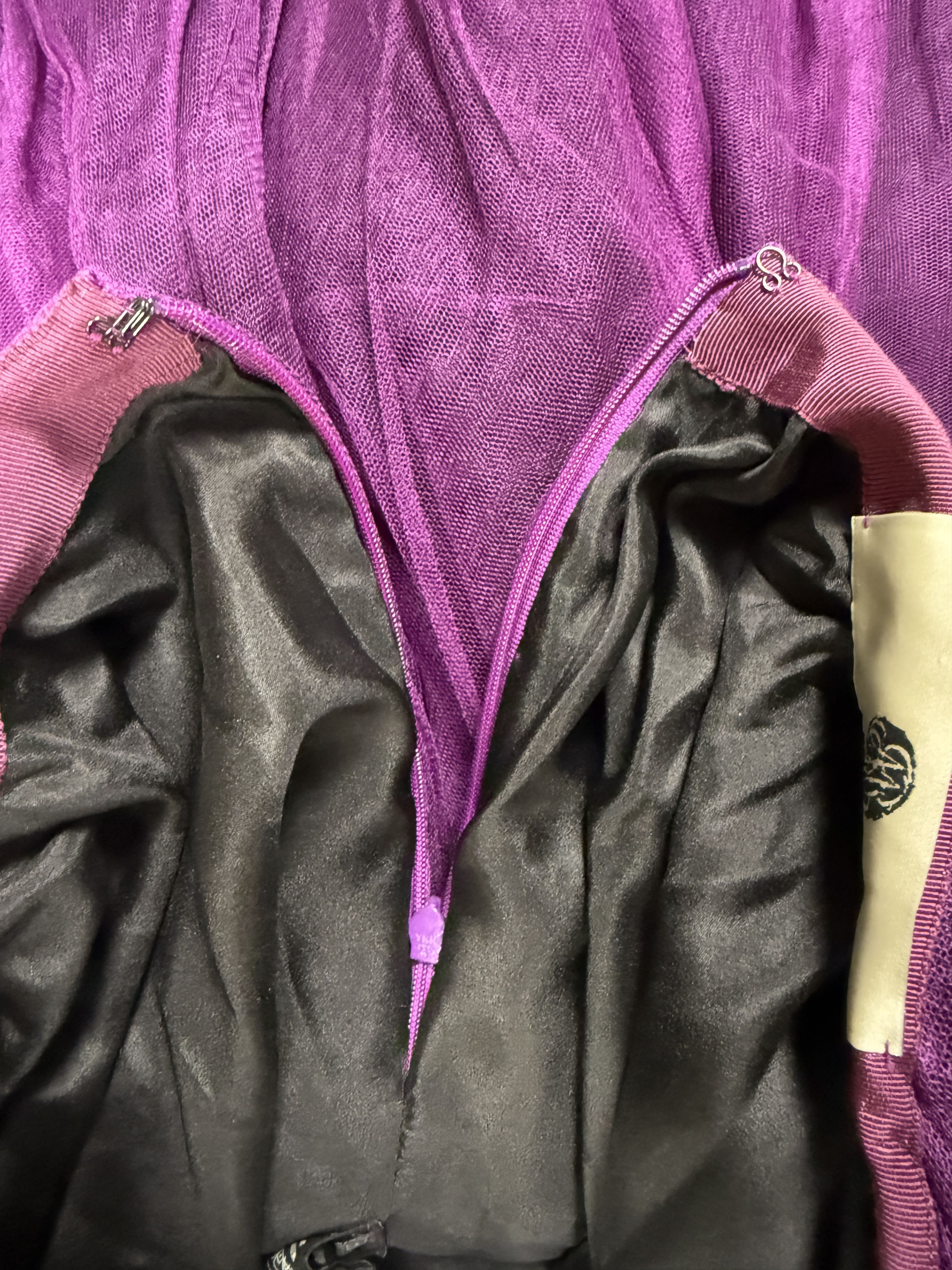 Marc Le Bihan Marc Le Bihan Purple Tulle Skirt Size 26" / US 2 / IT 38 - 4 Thumbnail