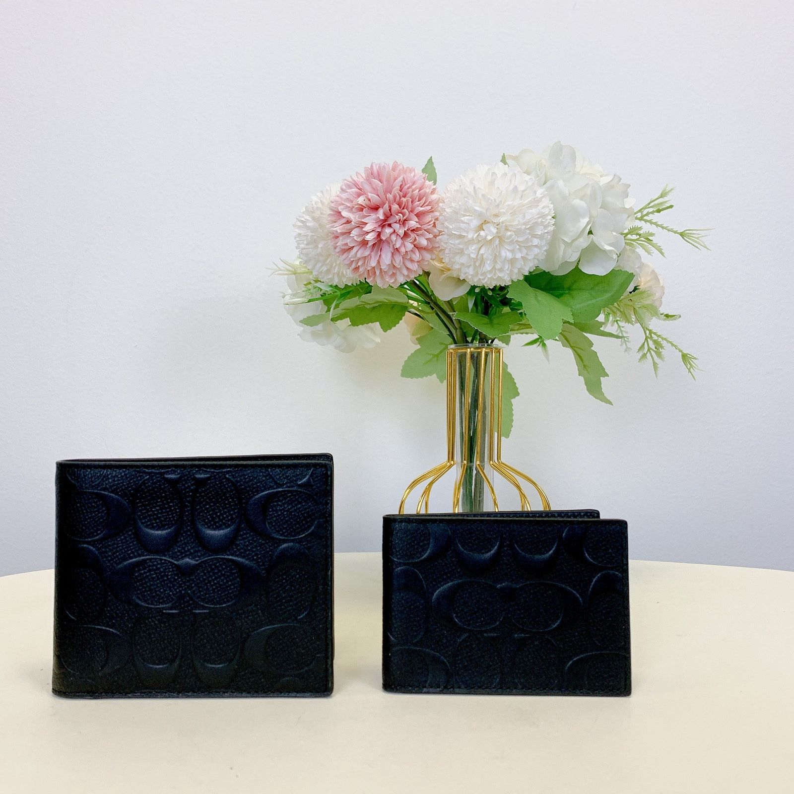 Coach Coach CR957 3 In 1 Wallet In Signature Leather IN Black Size ONE SIZE - 1 Thumbnail