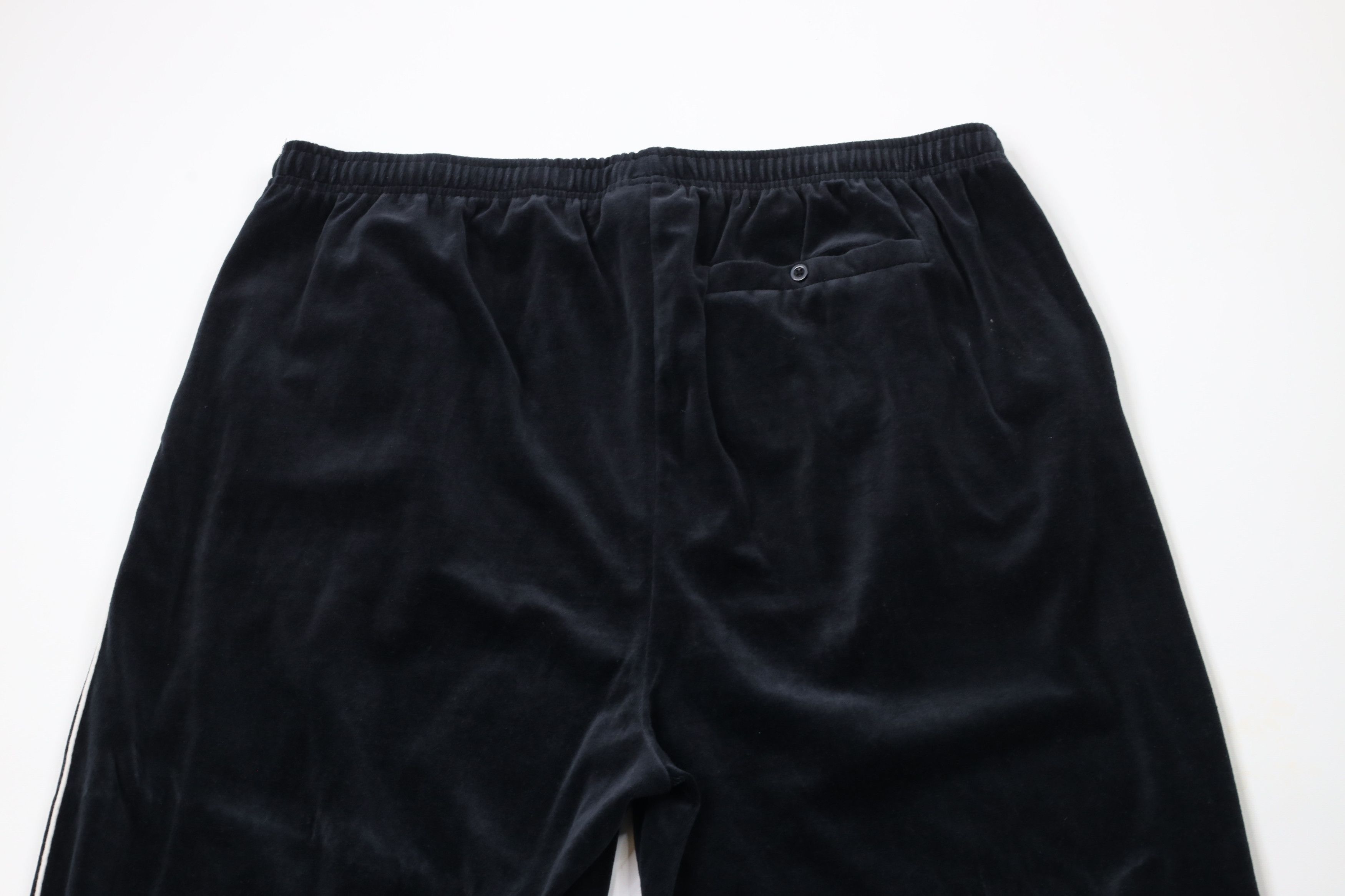 Vintage Vintage 90s Y2K Streetwear Velour Sweatpants Joggers Black Size US 40 / EU 56 - 10 Thumbnail