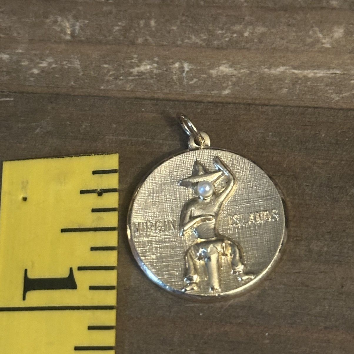Vintage Vintage gold tone Virgin Islands souvenir pendant Size ONE SIZE - 3 Thumbnail