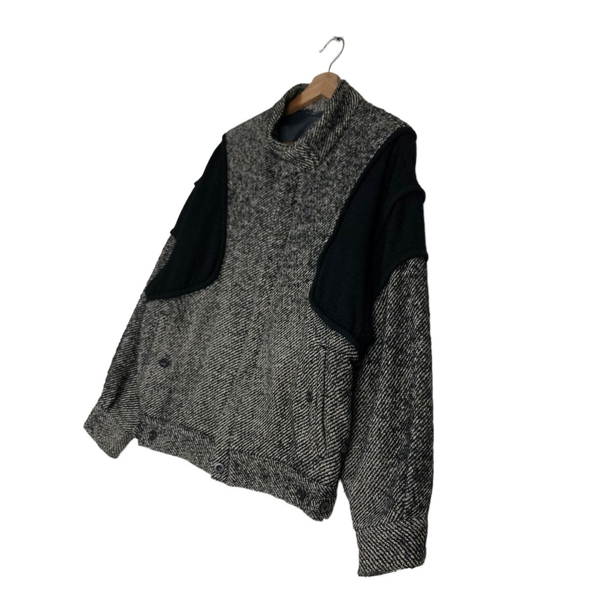 Japanese Brand 🔥80’s Intermezzo Issey Miyake Herringbone Bomber Jacket Size US L / EU 52-54 / 3 - 2 Thumbnail