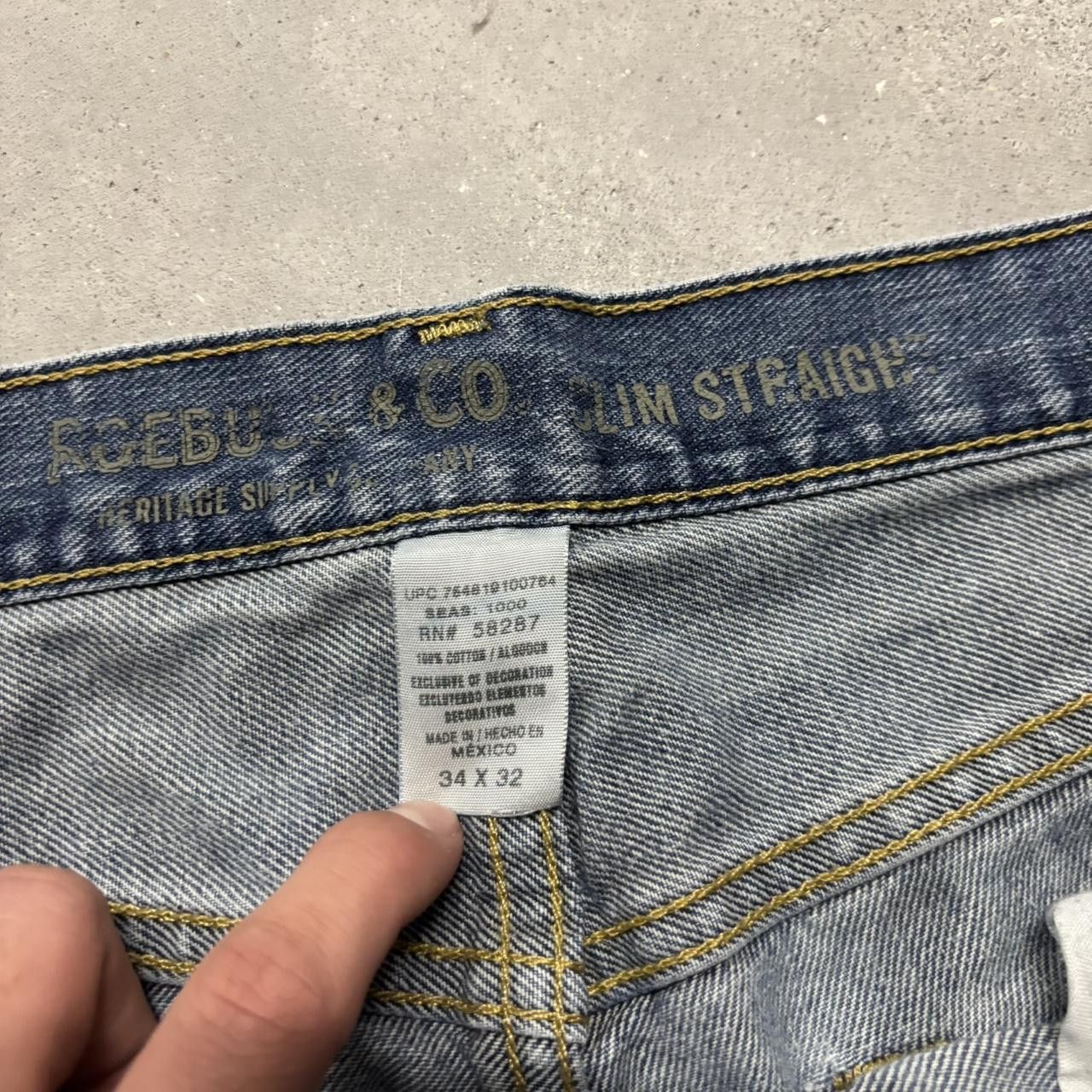 Japanese Brand × Vintage Crazy Vintage Y2K/2000s Grunge Dark Wash Denim Jeans! Size US 34 / EU 50 - 7 Thumbnail