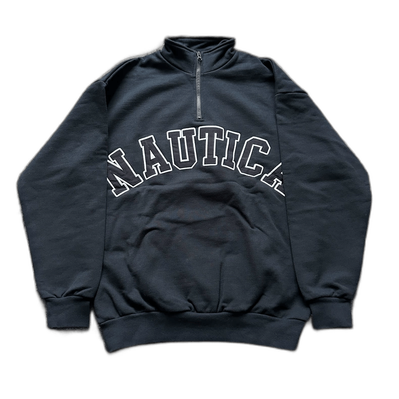 Stussy Nautica Half-Zip Logo Sweatshirt Size US S / EU 44-46 / 1 - 1 Thumbnail