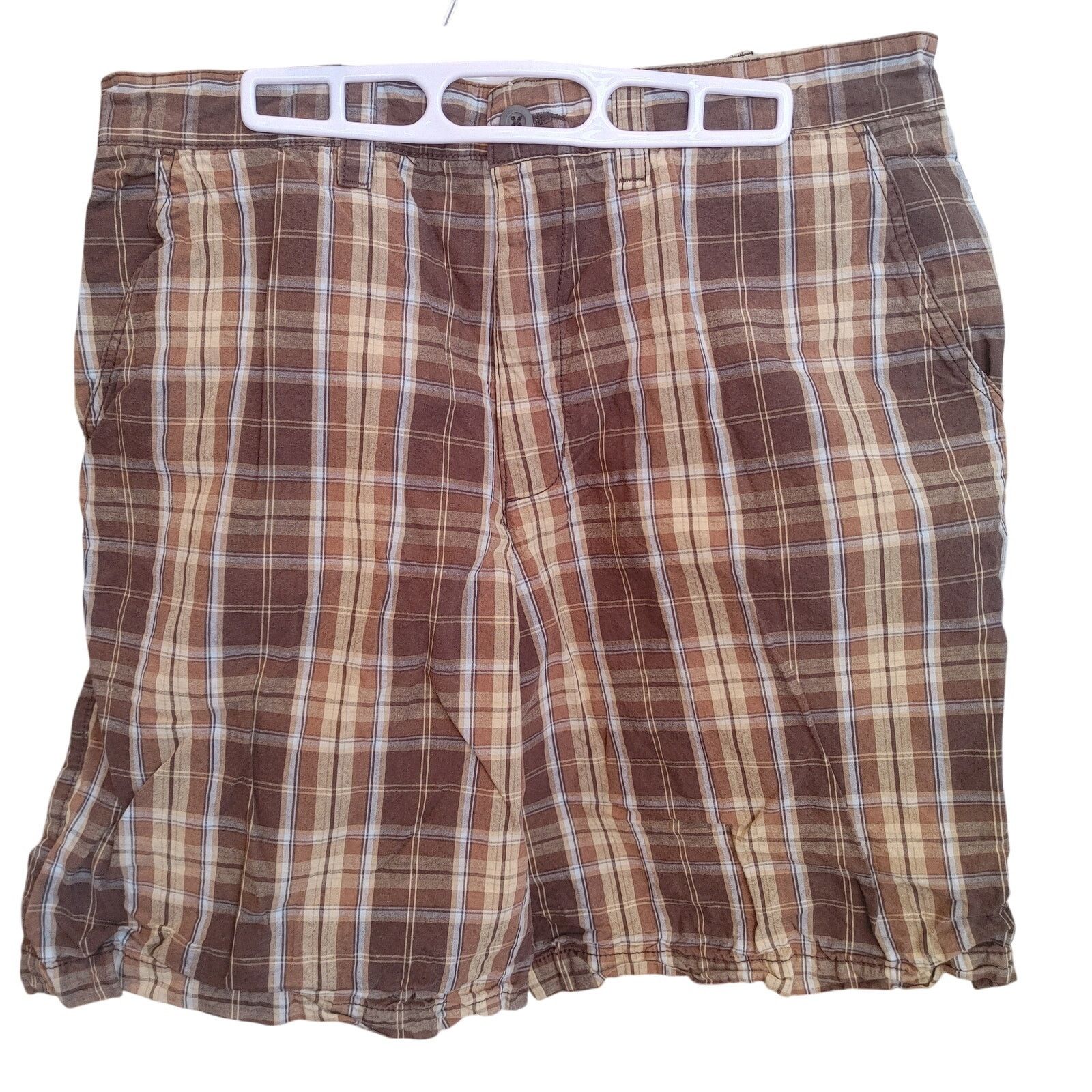 Other Mossimo Supply Co. Men's 36 Red/Brown Checker Plaid Shorts Size US 36 / EU 52 - 1 Thumbnail
