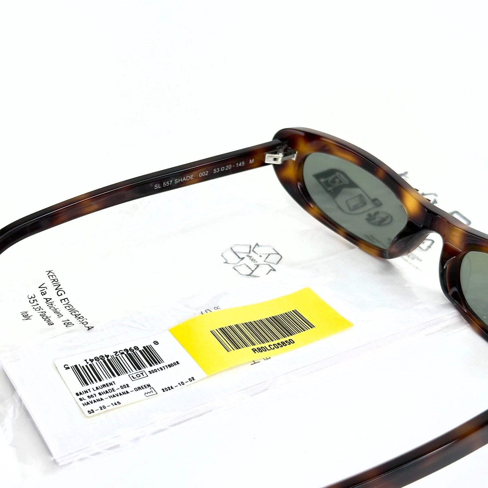 Yves Saint Laurent SAINT LAURENT SHADE SL 557 SL557 Brown Green Narrow Slim 002 Size ONE SIZE - 2 Thumbnail
