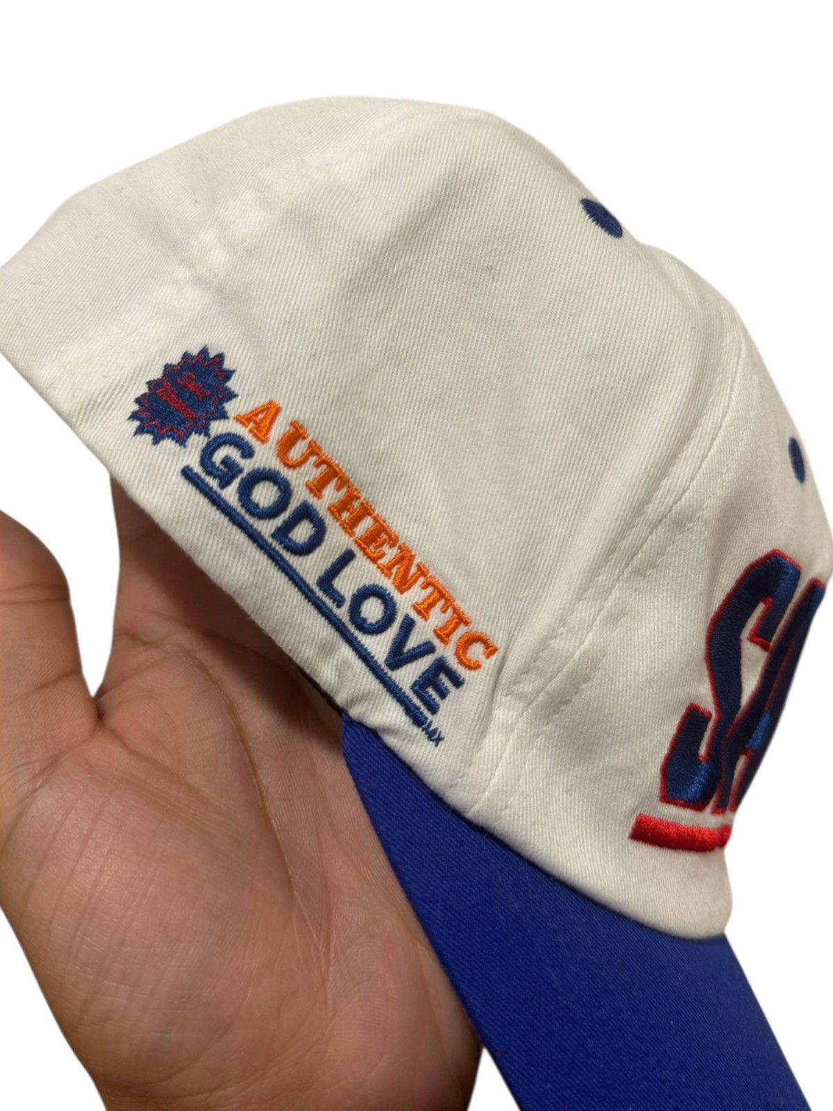 Saint Michael Saint Michael Authentic God Love Giants Snapback White Blue Size ONE SIZE - 3 Thumbnail