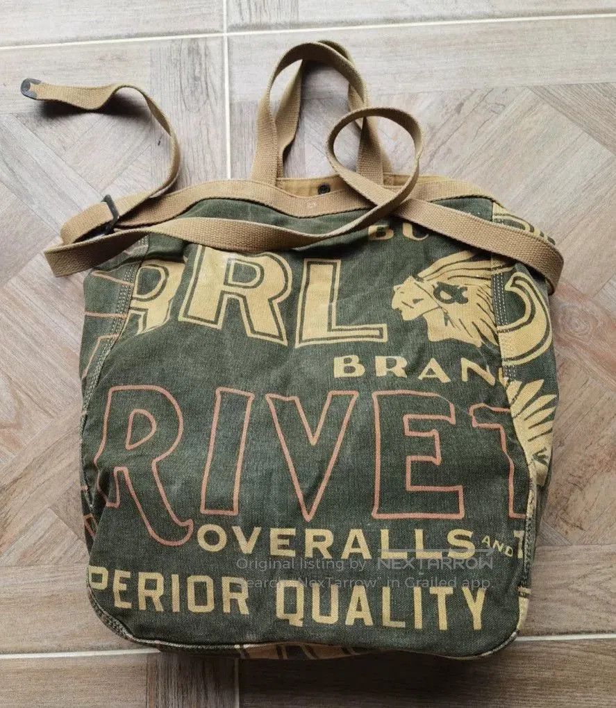 RRL Ralph Lauren rare vintage military tote bag. Size ONE SIZE - 4 Thumbnail