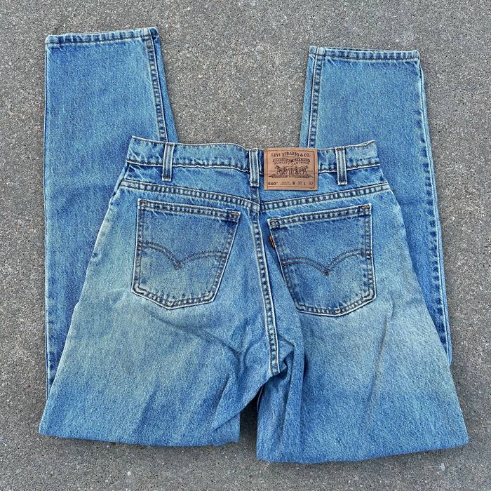 Levi's 90s Levi's 560 Loose Fit Tapered Leg Orange Tab Dad Jeans Grailed
