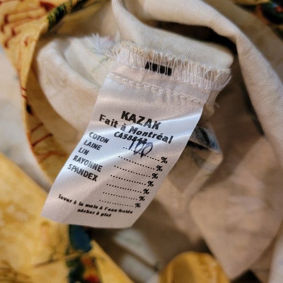 Other Kazak Tropical Birds Yellow Midi Skirt - Size Xs Size 26" / US 2 / IT 38 - 5 Thumbnail