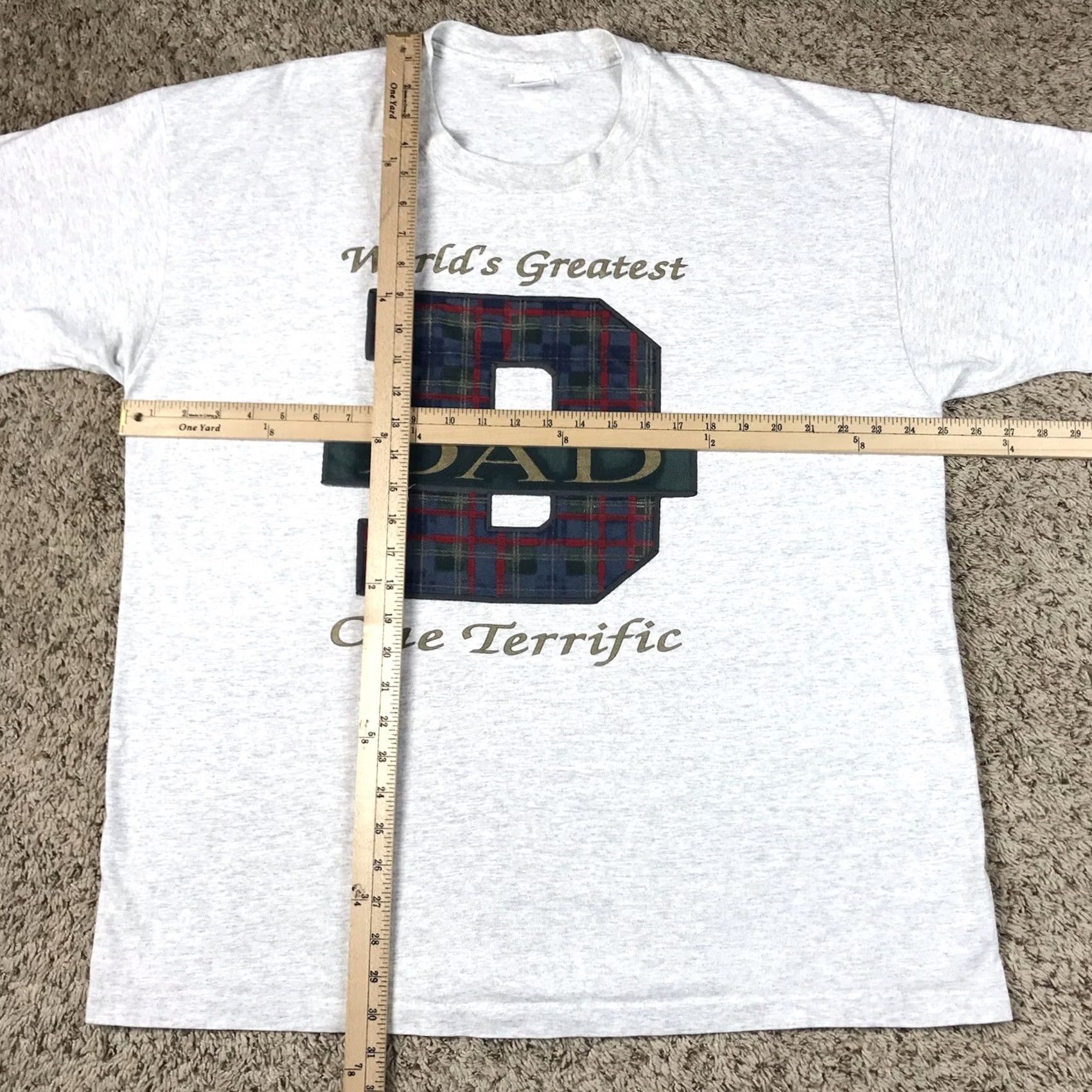 Anvil VINTAGE 90s Worlds Greatest Dad Graphic T-Shirt XXL Gray Anvil Man T-Shirt"> Size US XXL / EU 58 / 5 - 7 Thumbnail