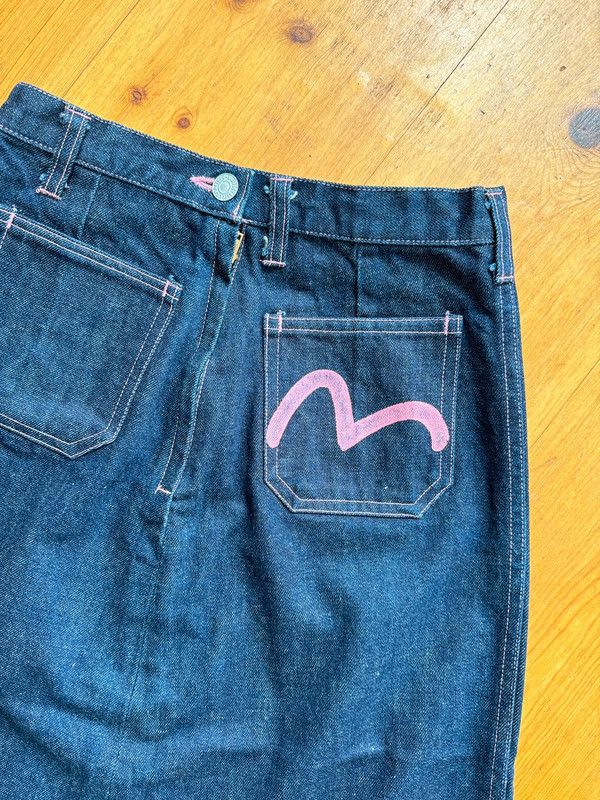 Evisu Jupe longue en jean peinte fendue Evisu Size 26" / US 2 / IT 38 - 7 Thumbnail