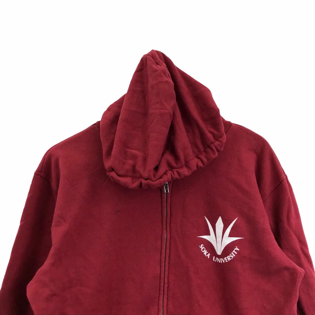 Vintage Vtg SOKA UNIVERSITY NURSING Faculty Red Hoodie Size M / US 6-8 / IT 42-44 - 3 Thumbnail