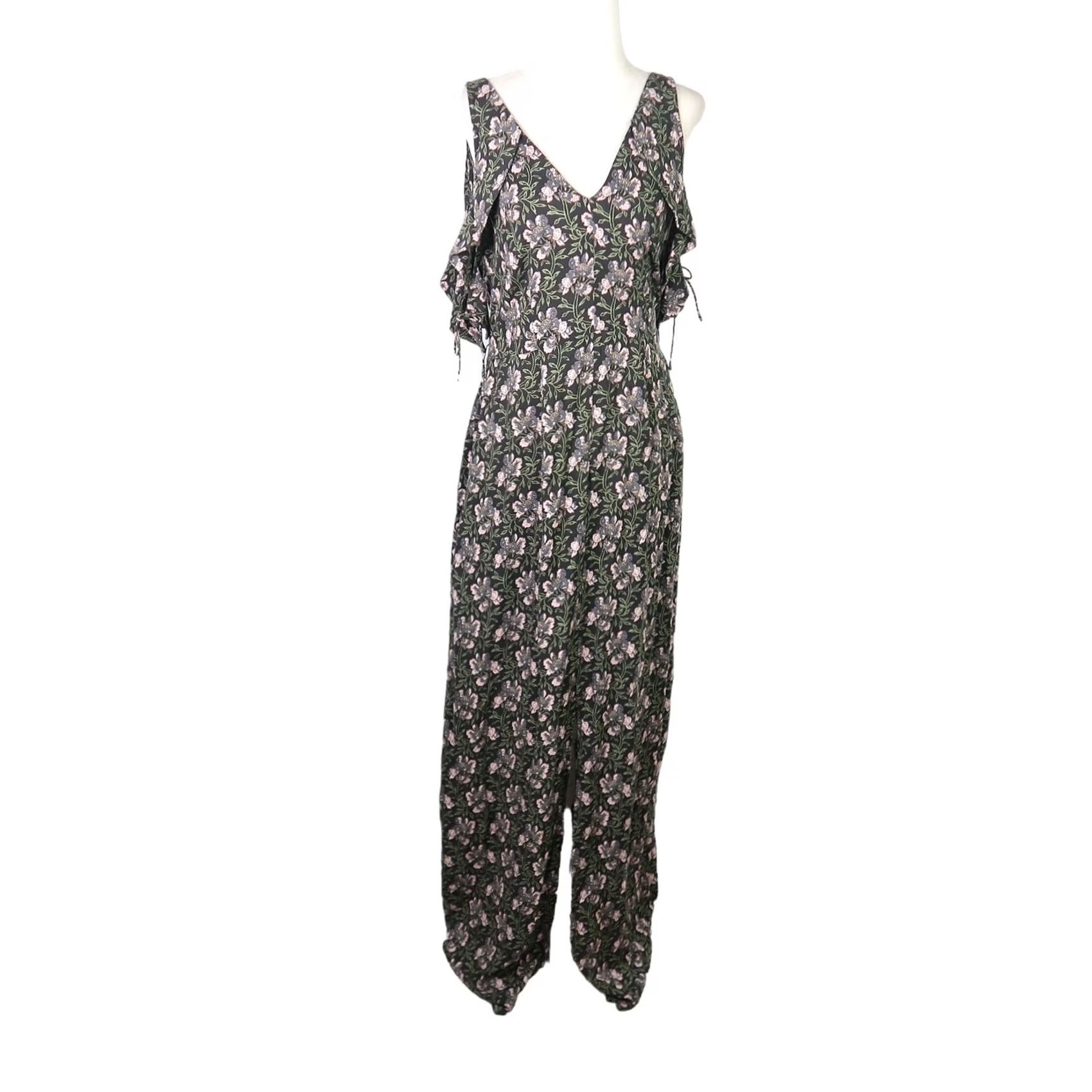 Paige VINTAGE Paige Lystra black floral print cold shoulder maxi dress? Size S / US 4 / IT 40 - 2 Thumbnail
