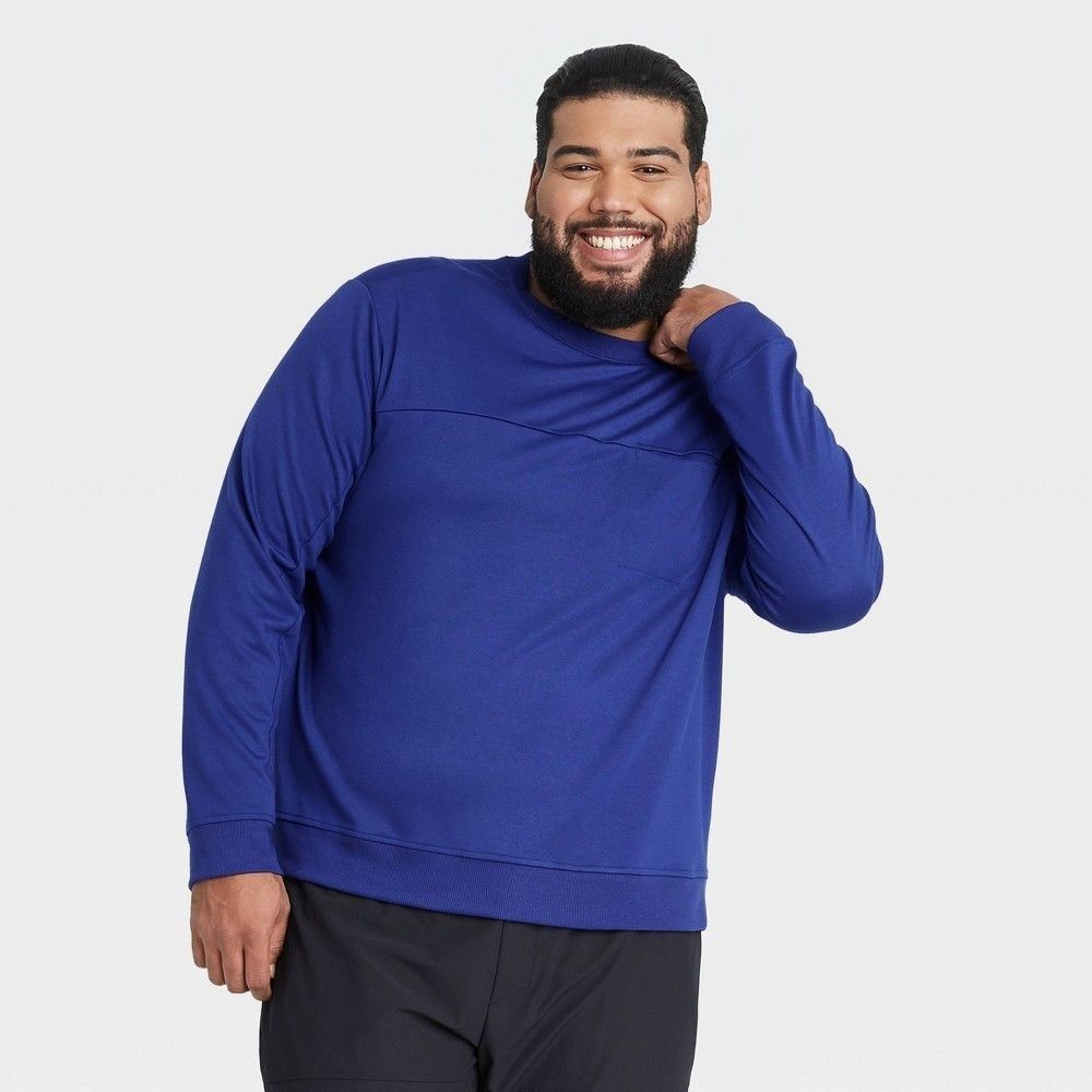Other Men's Navy Blue Long Sleeve Crewneck Sweatshirt Size US M / EU 48-50 / 2 - 1 Thumbnail