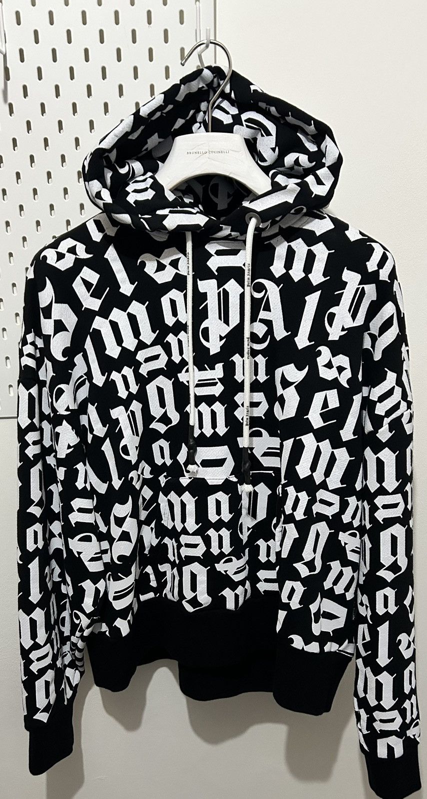 Palm Angels Palm Angels Oversized Monogram Hoodie Men’s Hoodie Size US S / EU 44-46 / 1 - 1 Thumbnail
