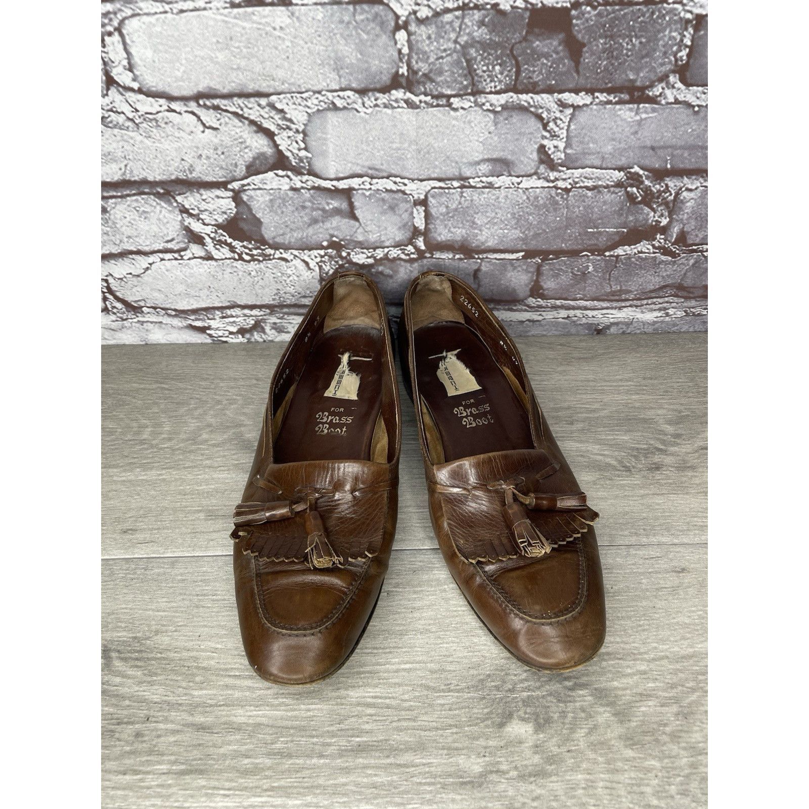Moreschi Moreschi Brass Boot Brown Leather VTG Tassel Loafer Dress Sh Size US 8.5 / EU 41-42 - 15 Thumbnail